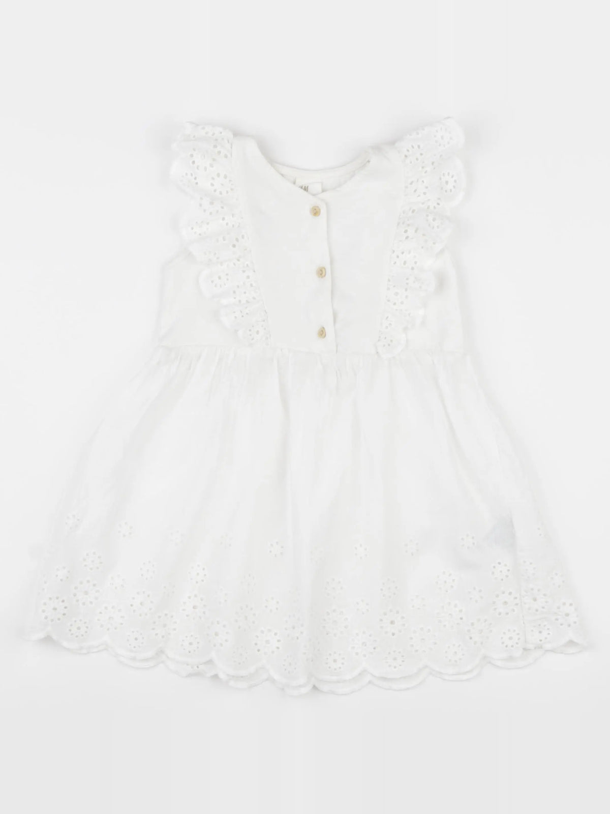 H&M - robe blanc - 18/24 mois