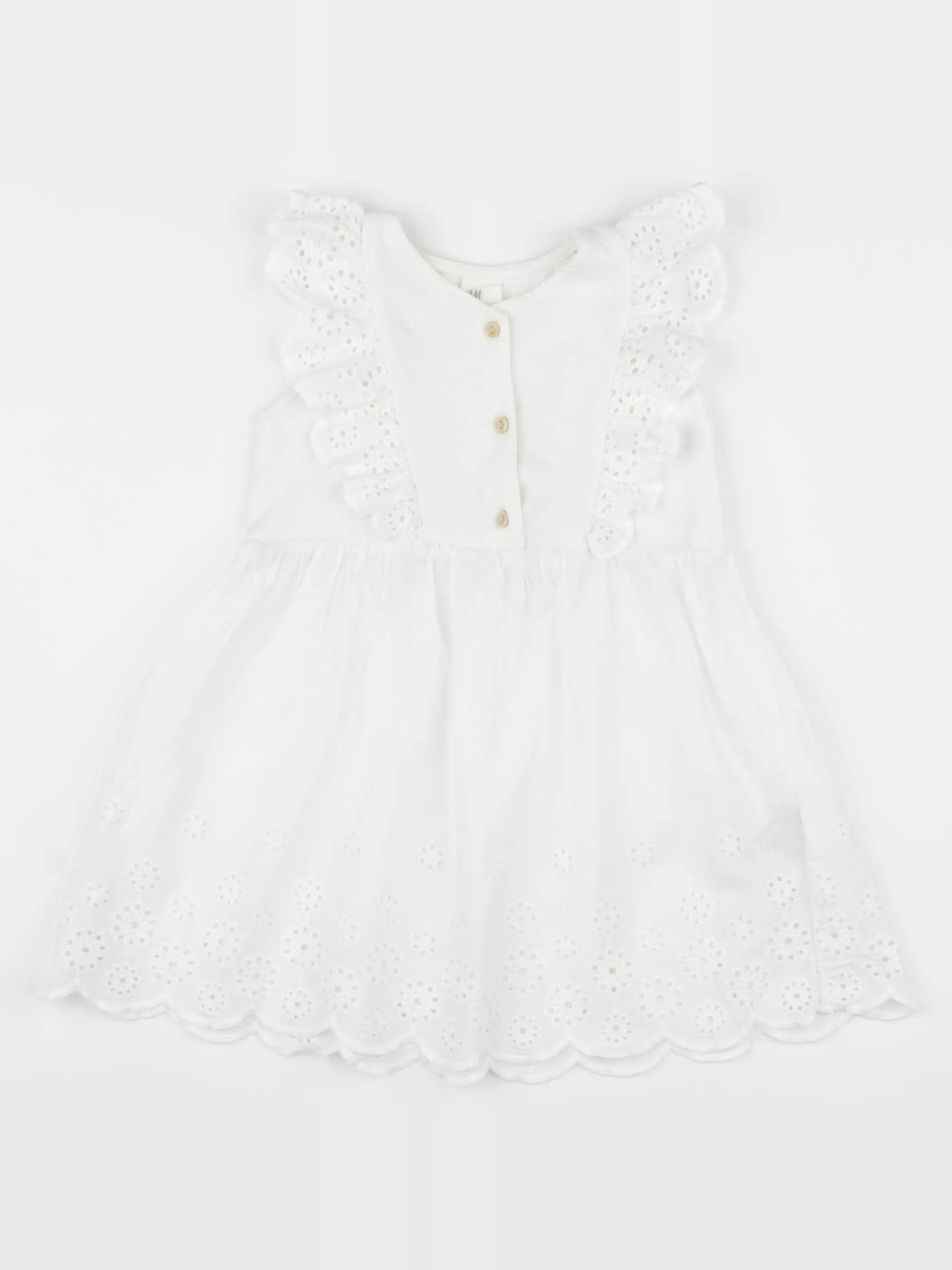 H&M - robe blanc - 18/24 mois