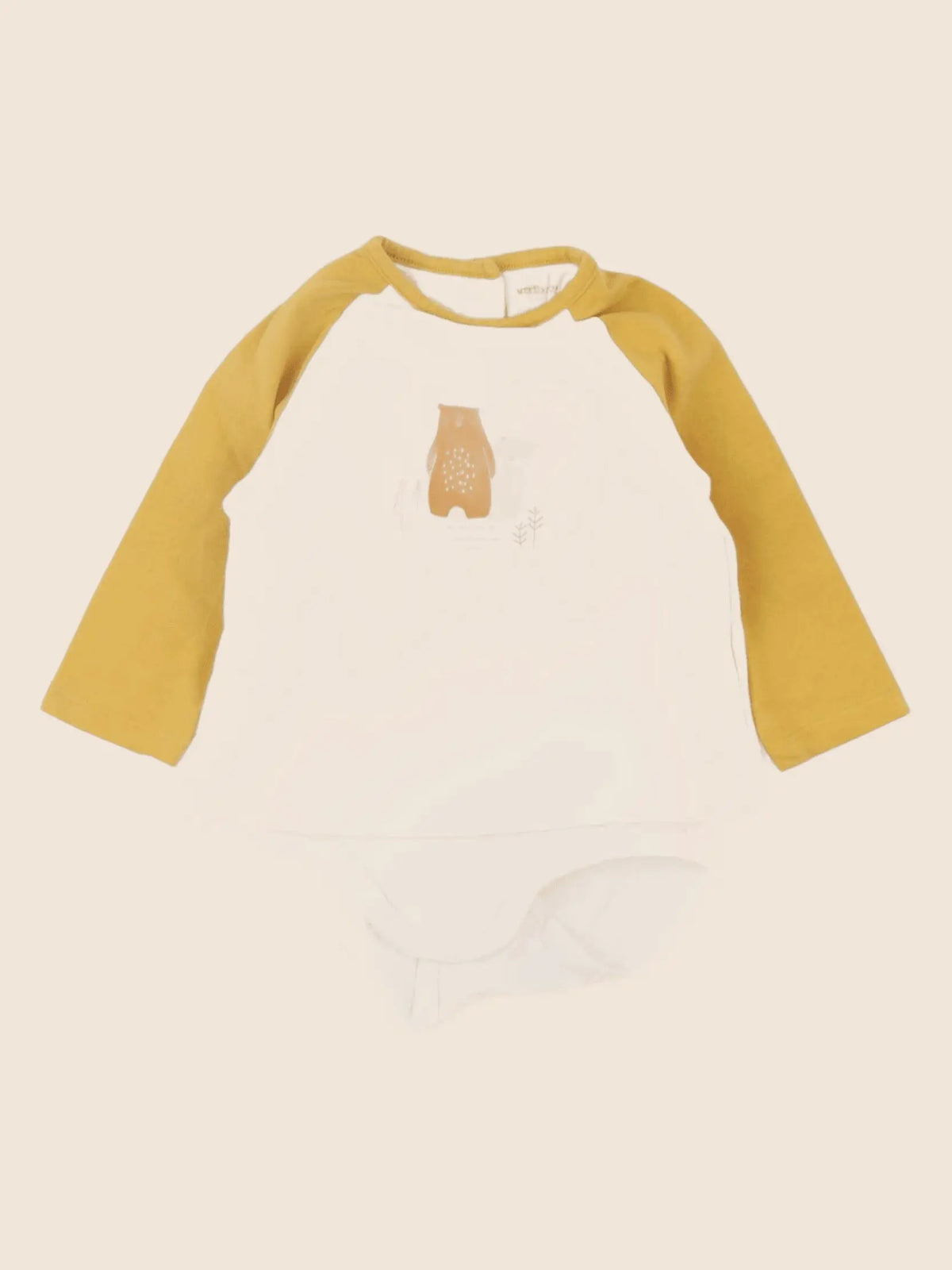 Vertbaudet - body tee-shirt jaune - 3 mois