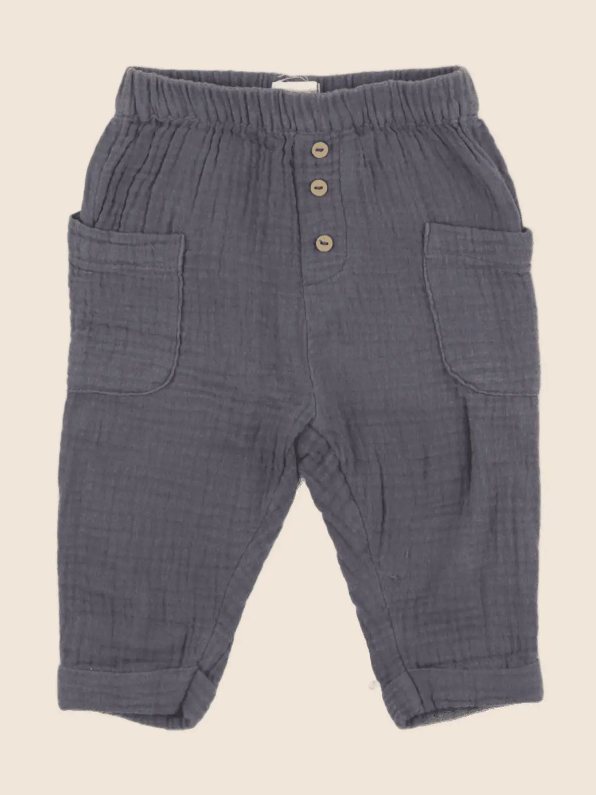Vertbaudet - pantalon gris - 6 mois