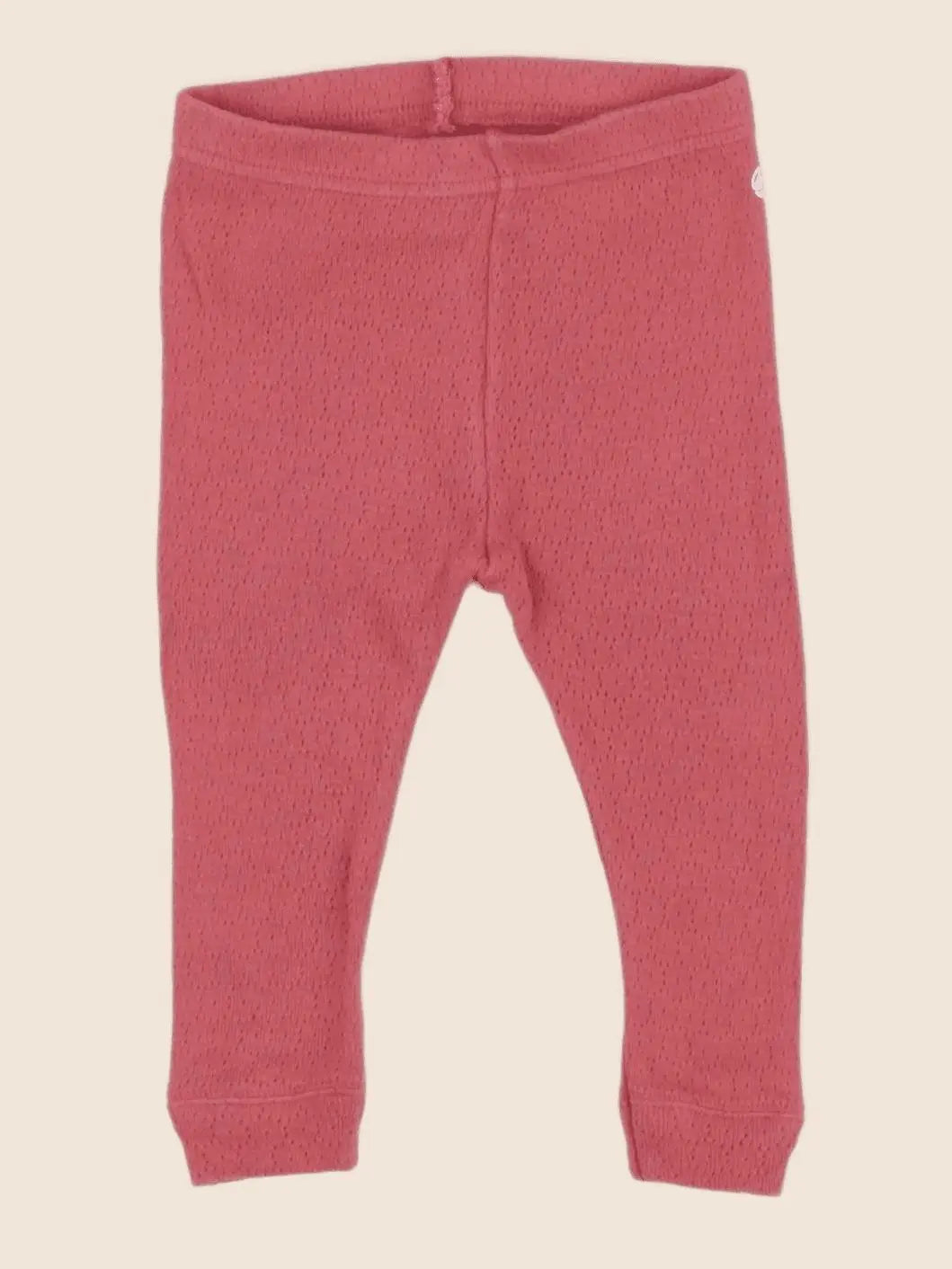 Petit Bateau - legging rouge - 6 mois