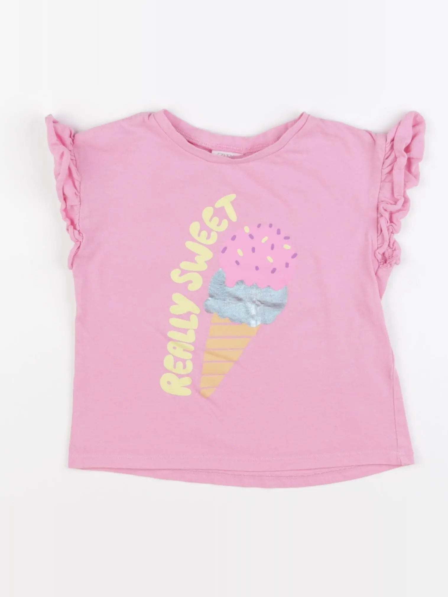Zara - tee-shirt rose - 18/24 mois
