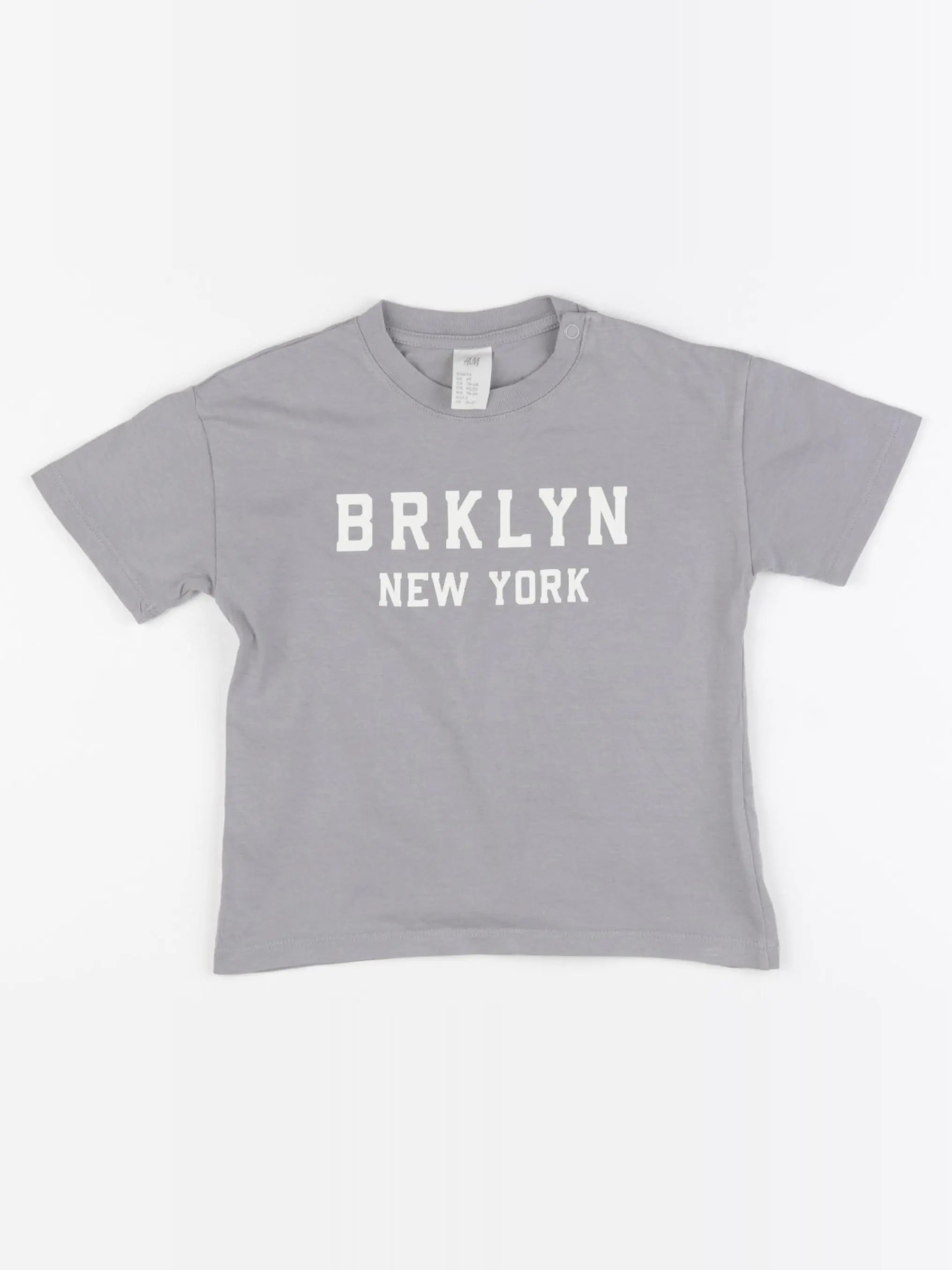 H&M - tee-shirt gris - 18/24 mois