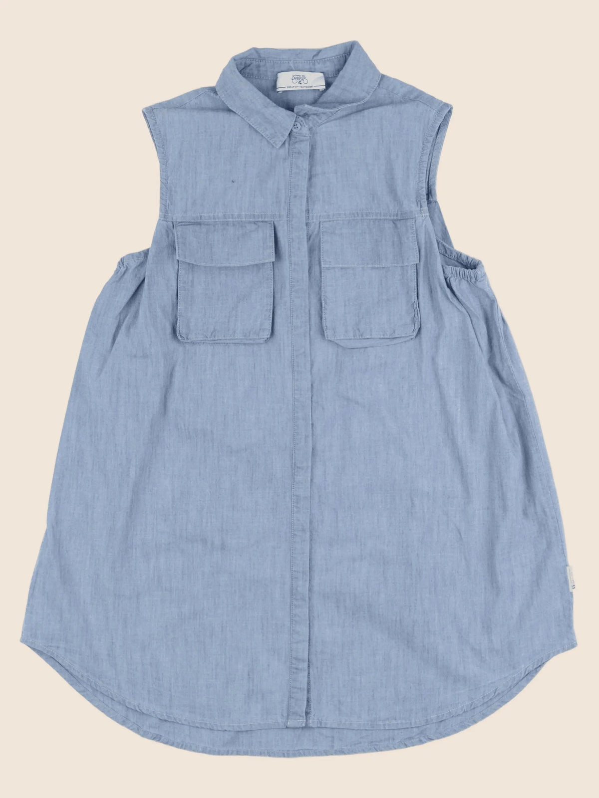 Le temps des cerises - blouse bleu - 10 ans