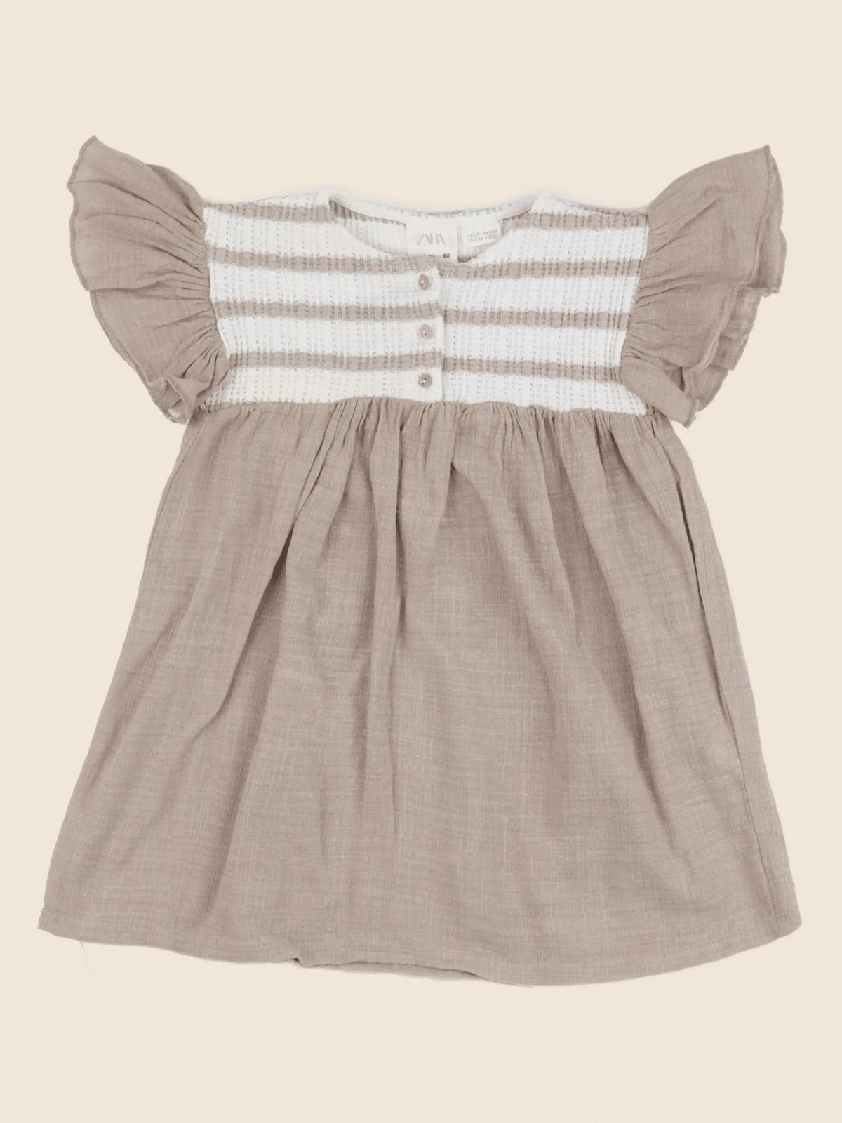 Zara - robe marron - 18/24 mois