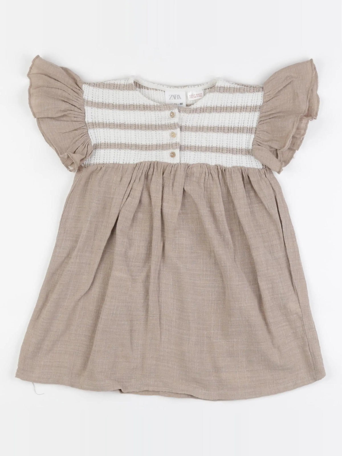 Zara - robe marron - 18/24 mois