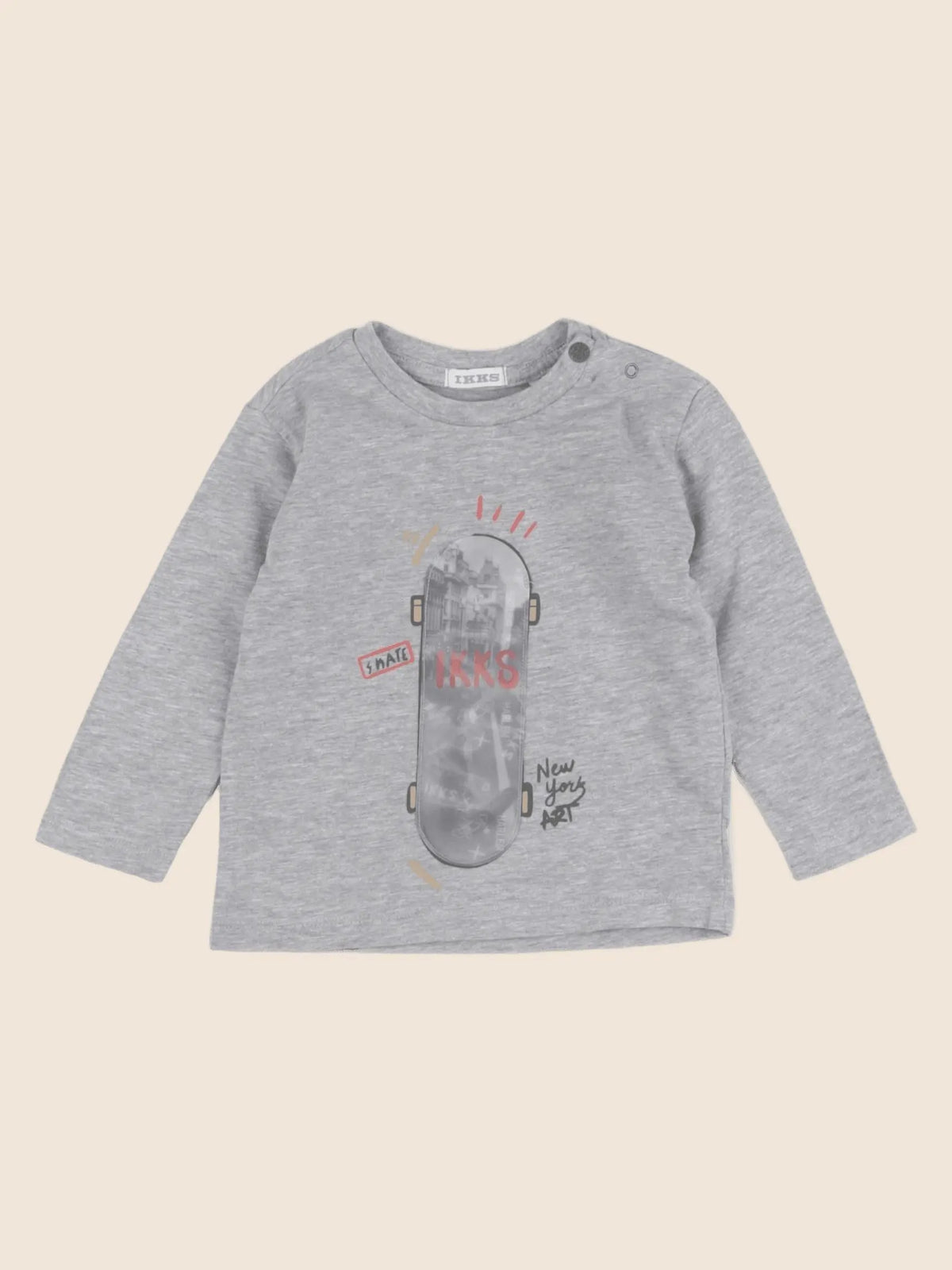 IKKS - tee-shirt gris - 6 mois