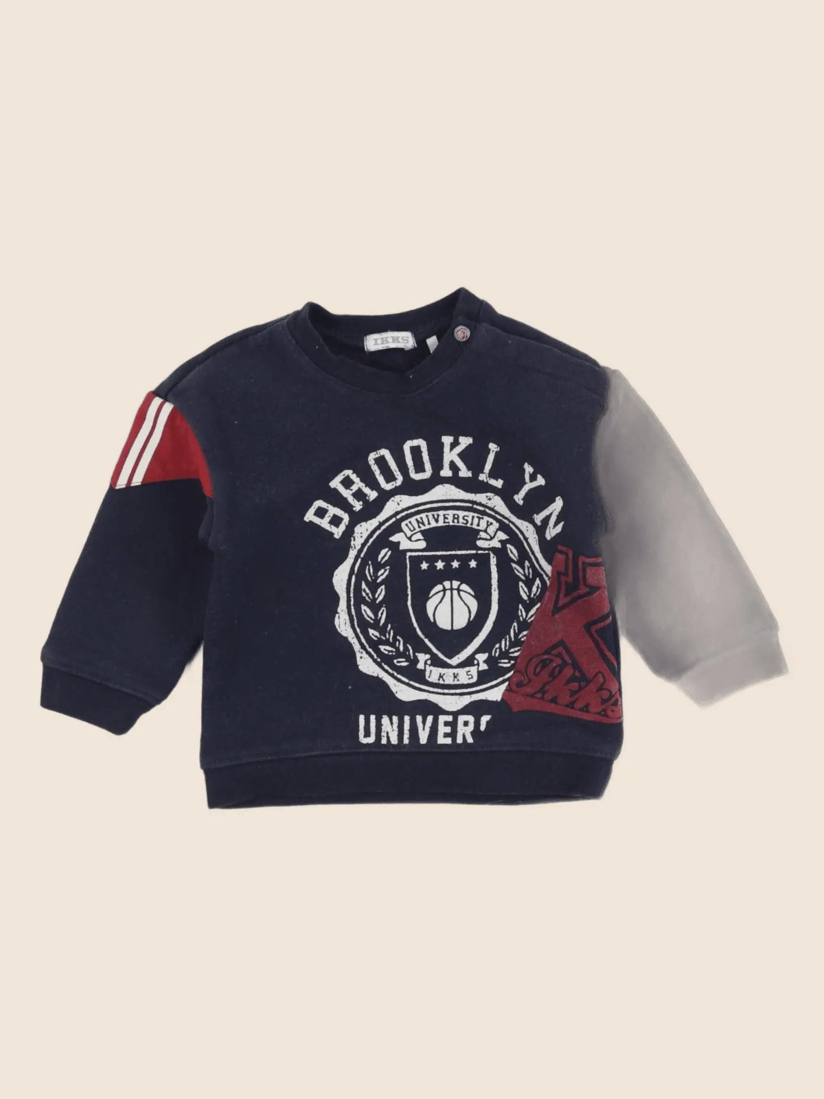 IKKS - sweat bleu - 6 mois