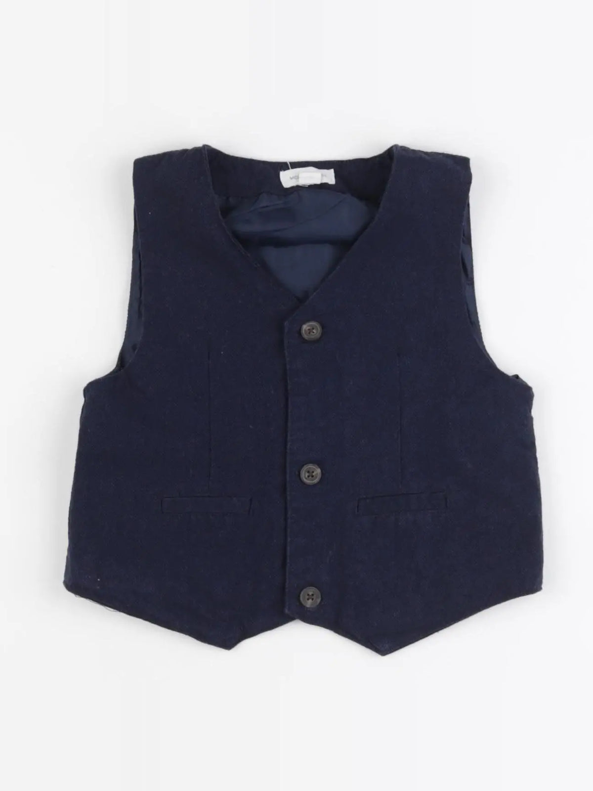 Vertbaudet - gilet bleu - 18 mois