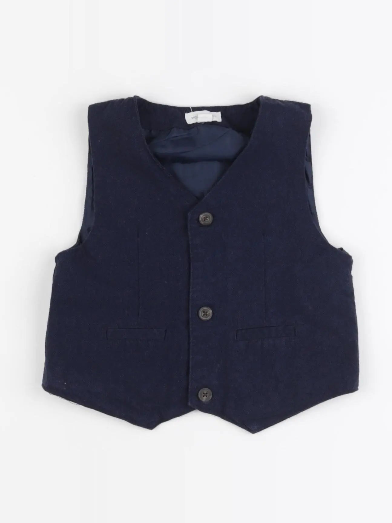 Vertbaudet - gilet bleu - 18 mois