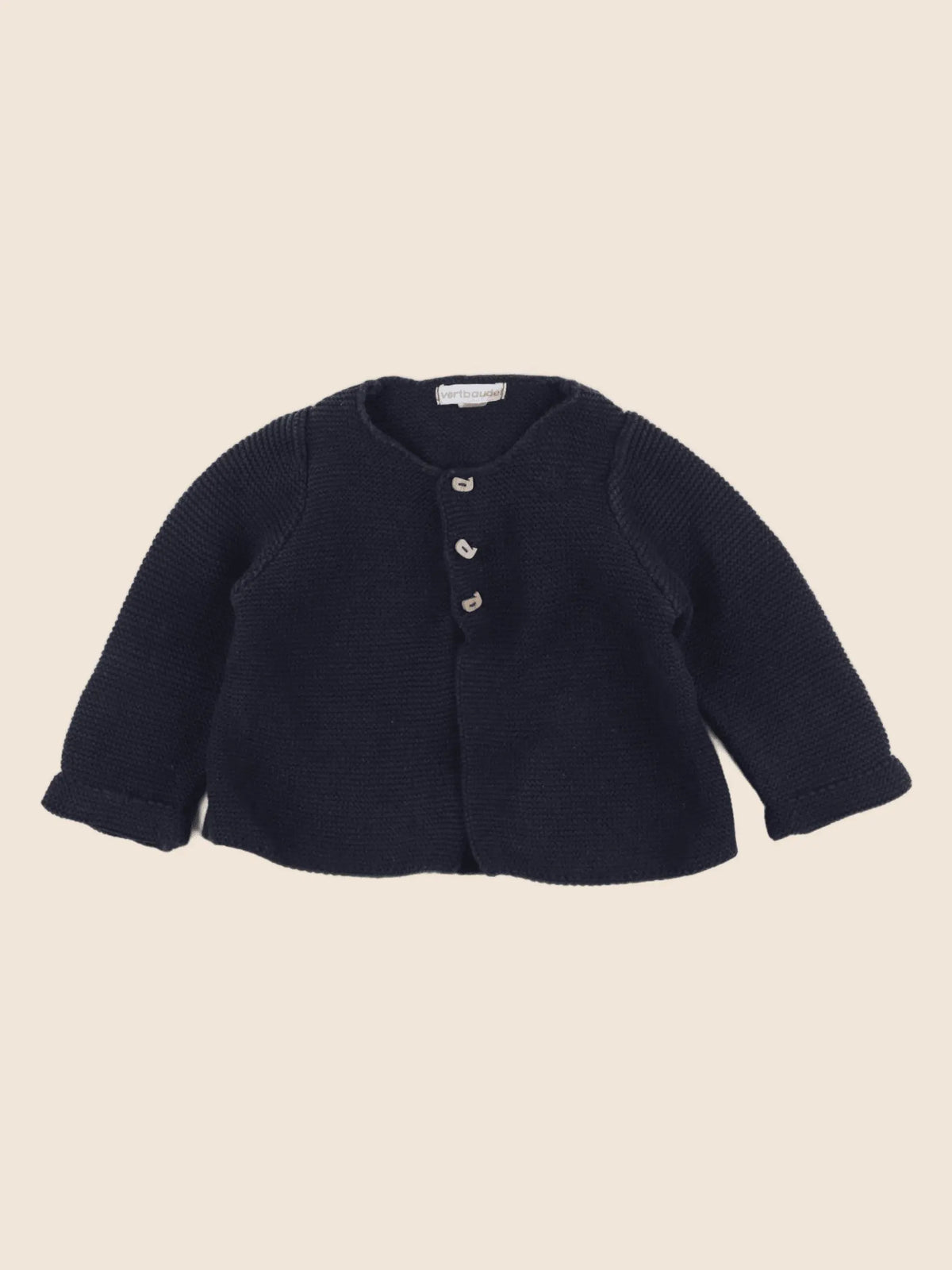Vertbaudet - gilet bleu - 6 mois
