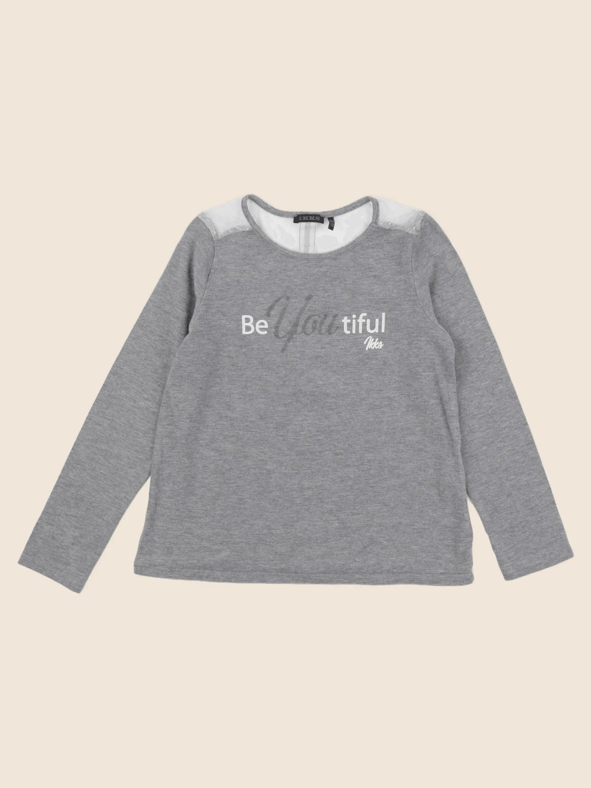 IKKS - tee-shirt gris - 8 ans