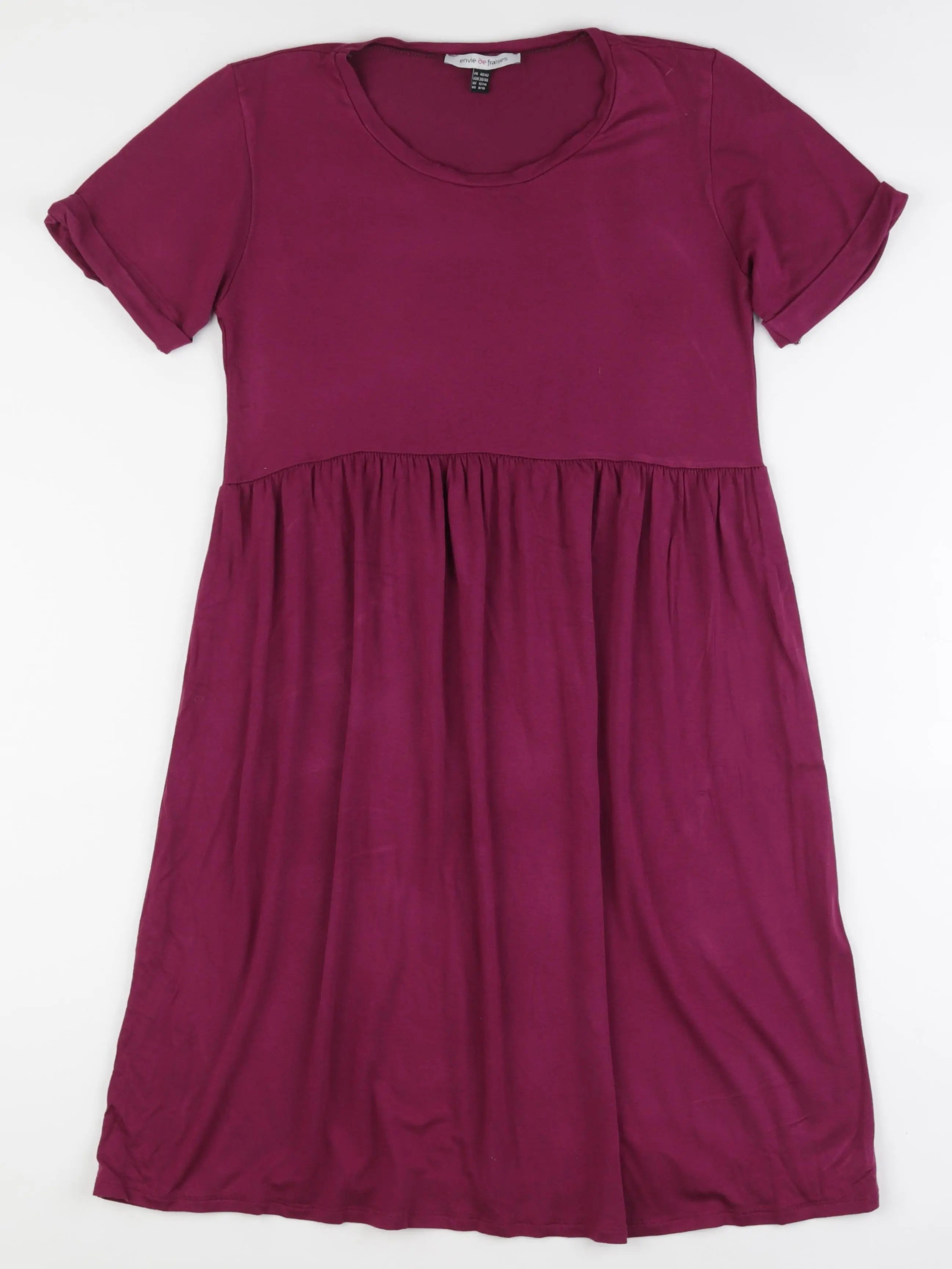 Envie de fraise - robe grossesse violet - 40 à 42