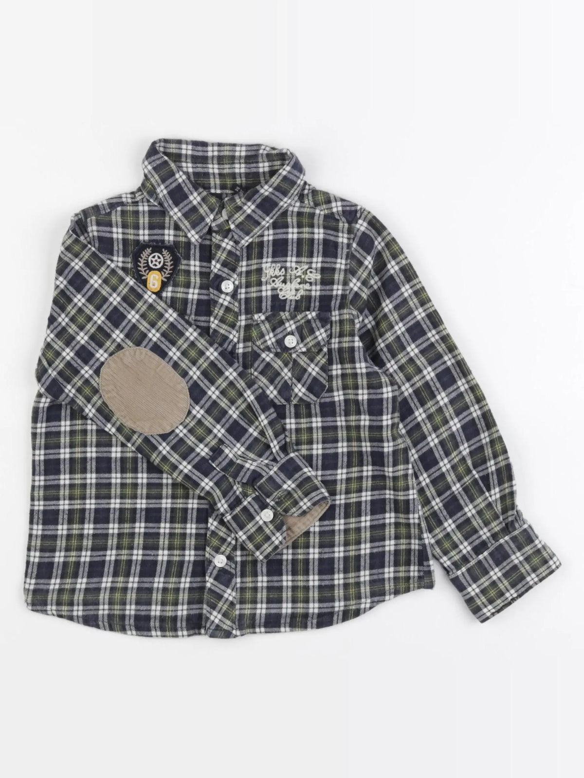 IKKS - chemise imprimé au dos vert - 3 ans