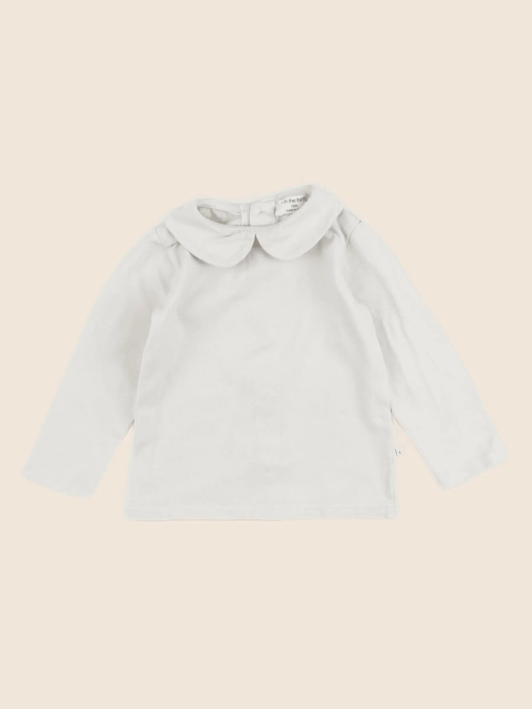 1+ In the family - tee-shirt beige - 12 mois