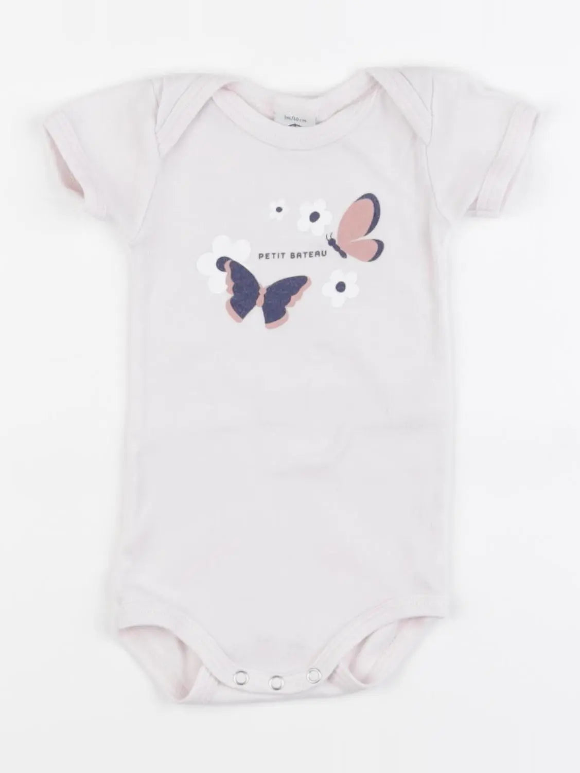 Petit Bateau - body rose - 3 mois
