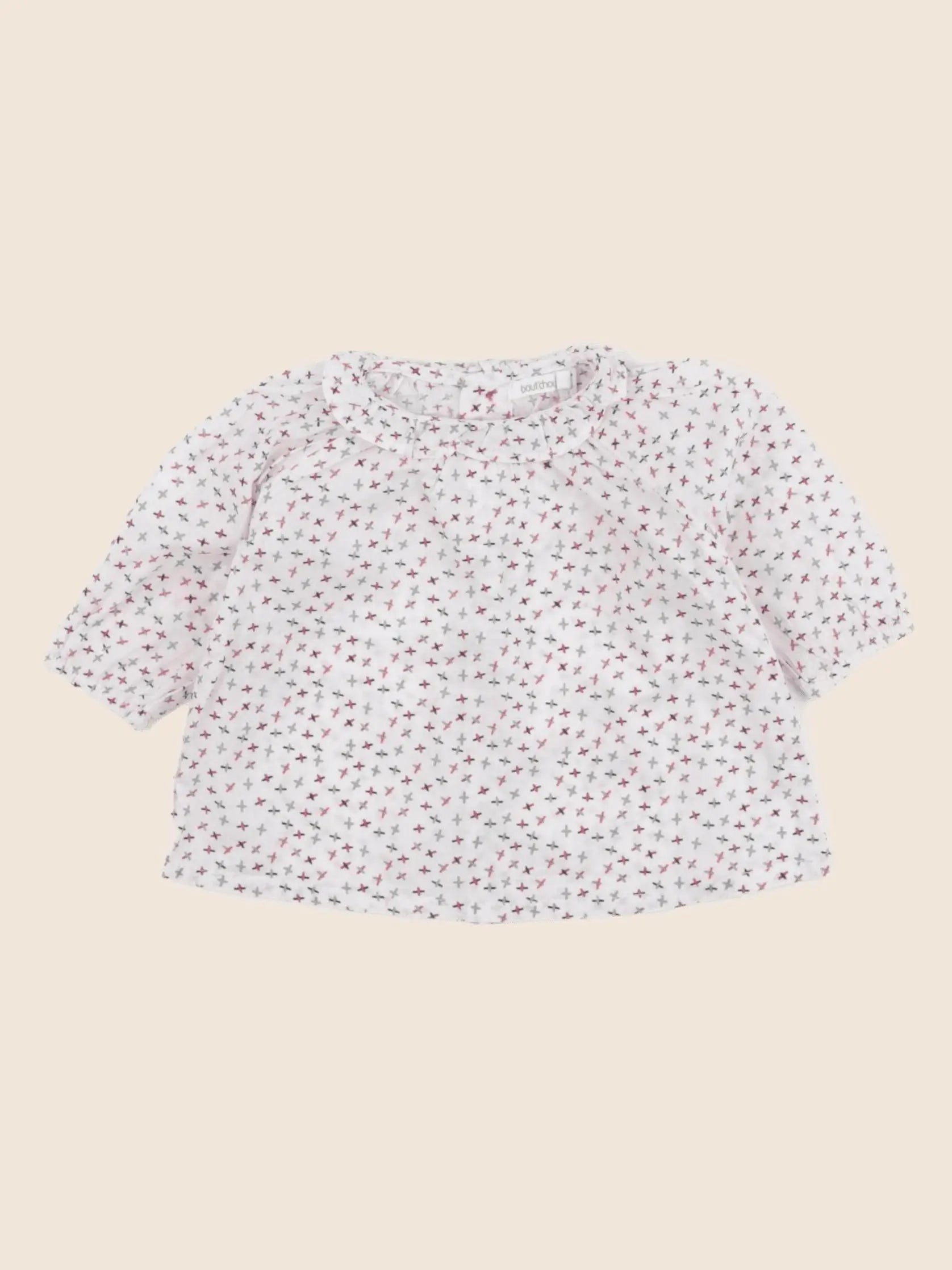 Boutchou - blouse multicolore - 3 mois