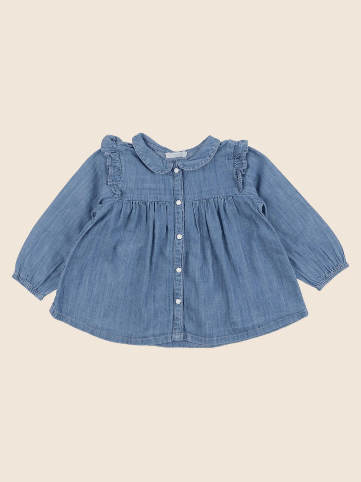 Boutchou - blouse bleu - 12 mois