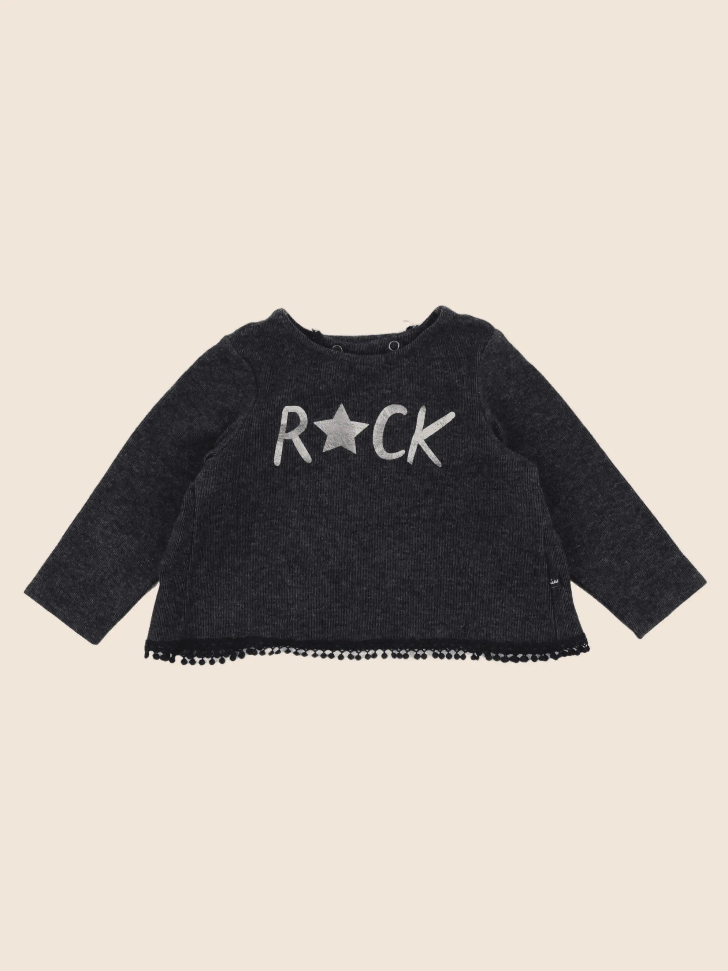 IKKS - sweat noir - 18 mois