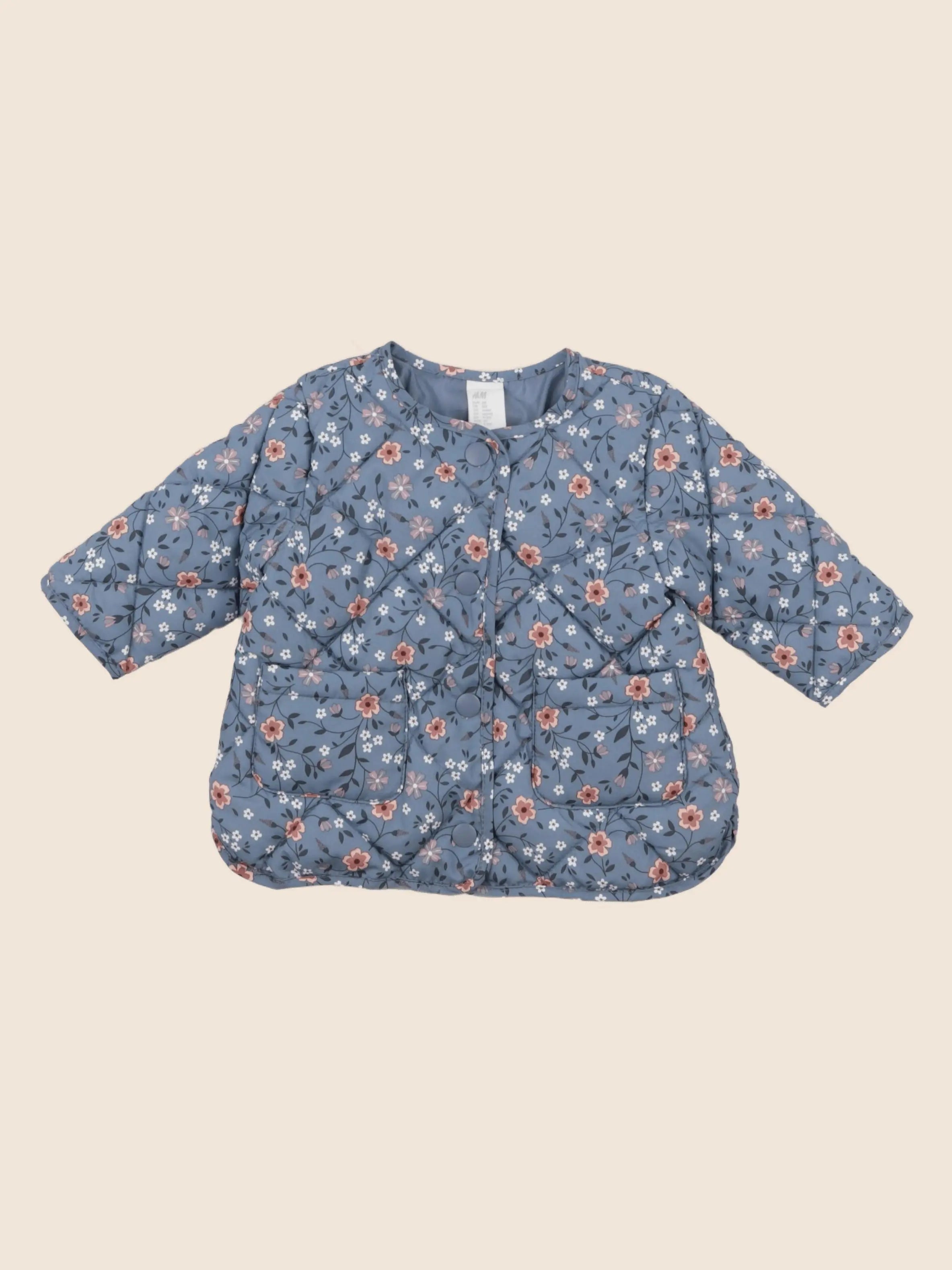 H&M - doudoune bleu - 4/6 mois