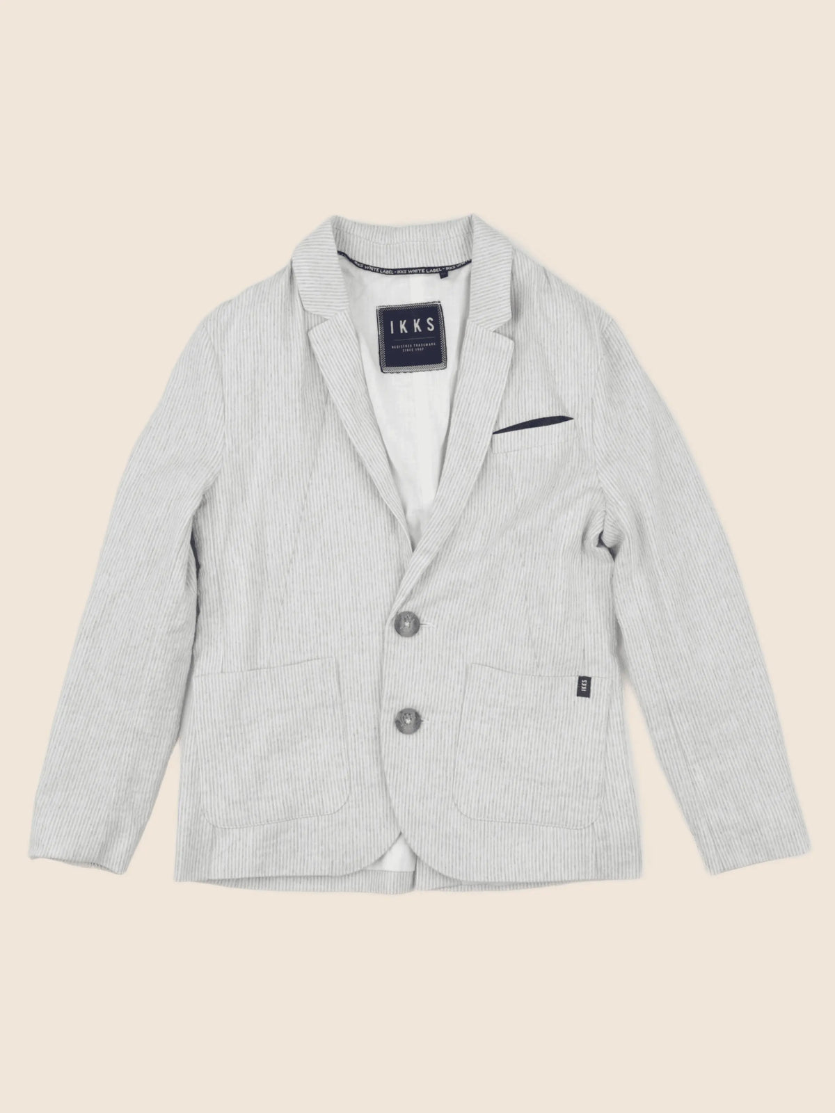 IKKS - veste beige, gris - 8 ans