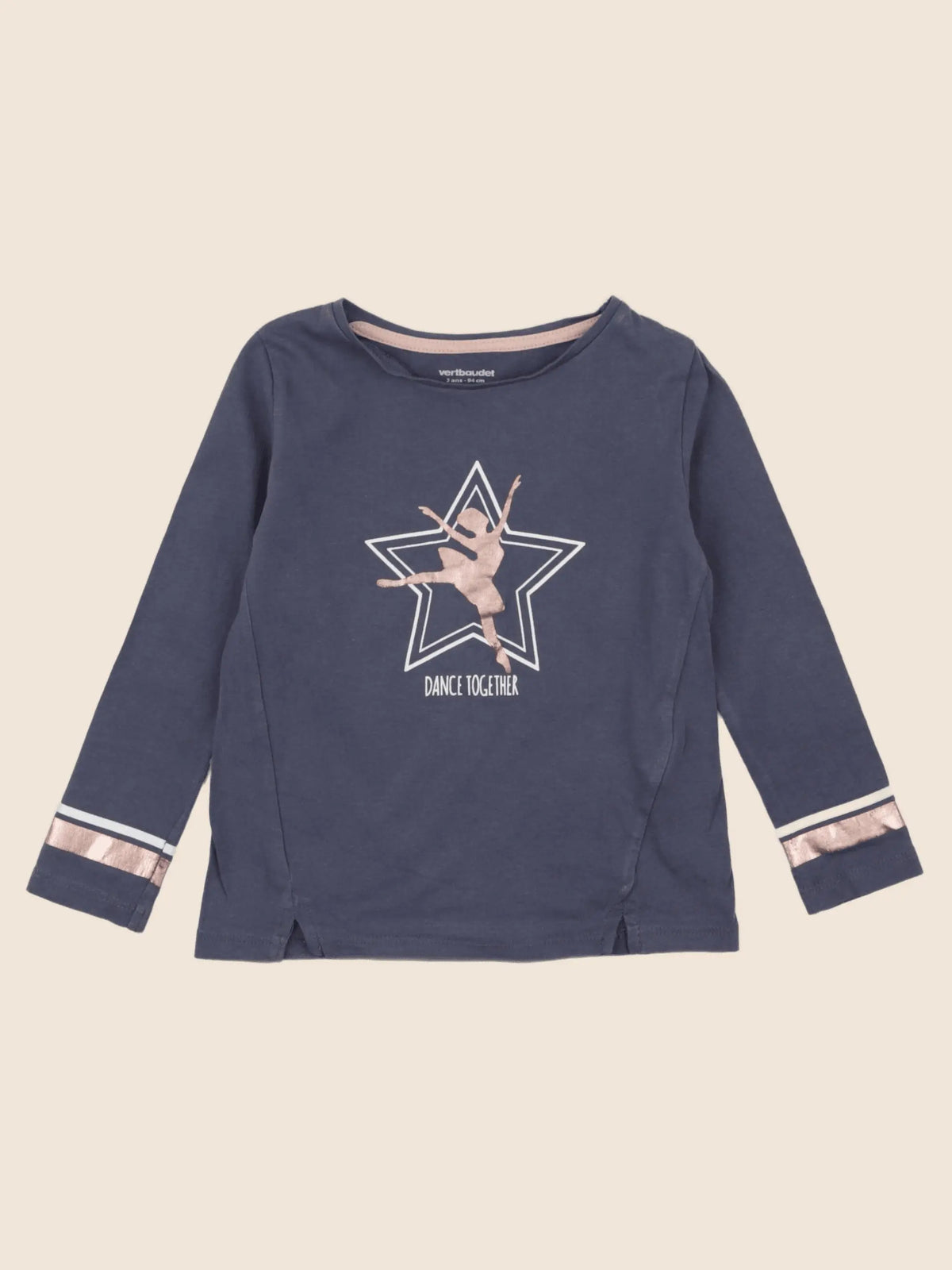 Vertbaudet - tee-shirt bleu - 3 ans