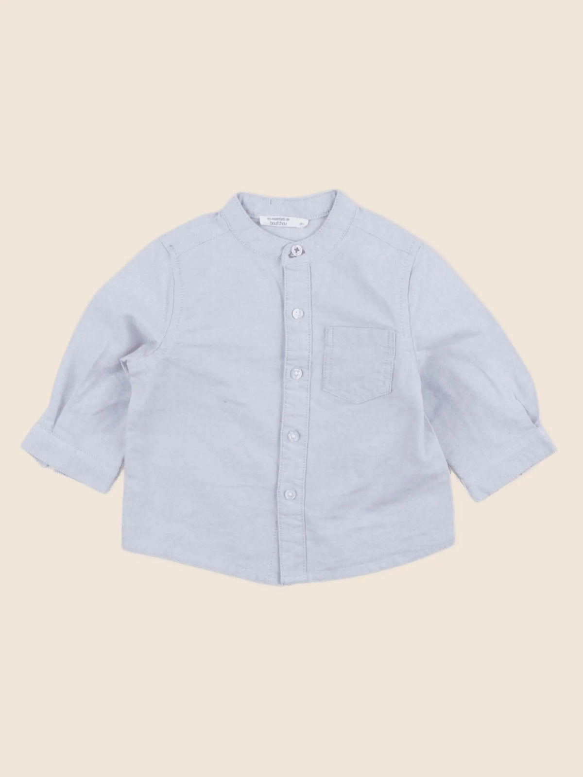 Boutchou - chemise bleu - 6 mois