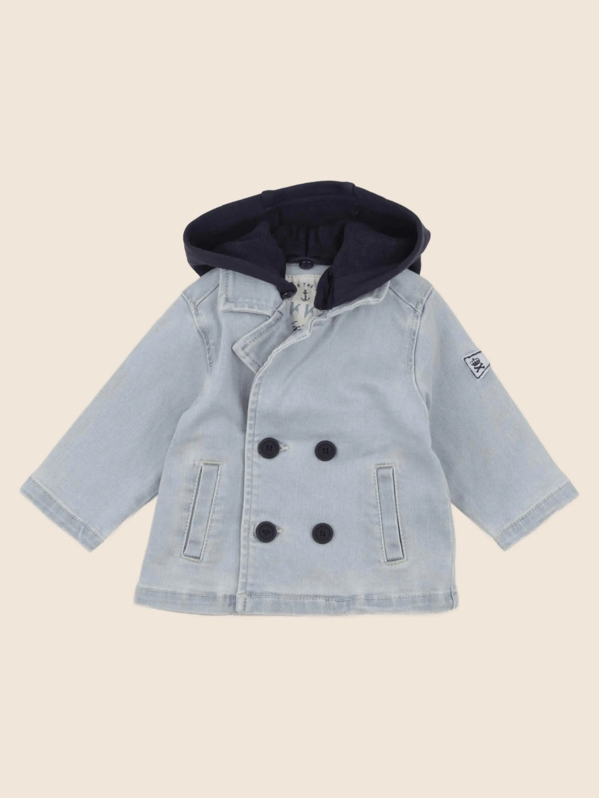 IKKS - veste imprimé au dos bleu - 6 mois