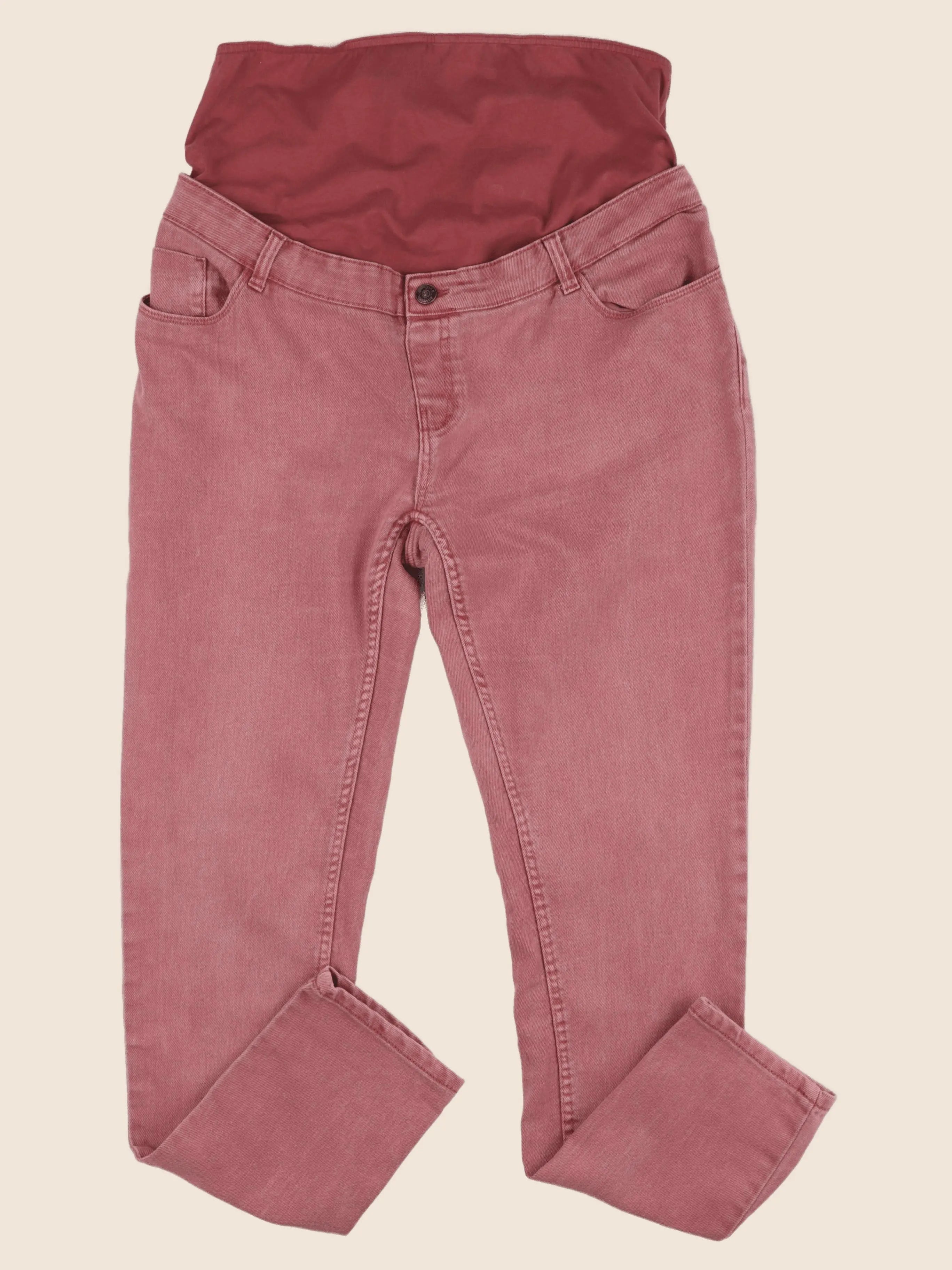 Kiabi - jean grossesse rouge - 44