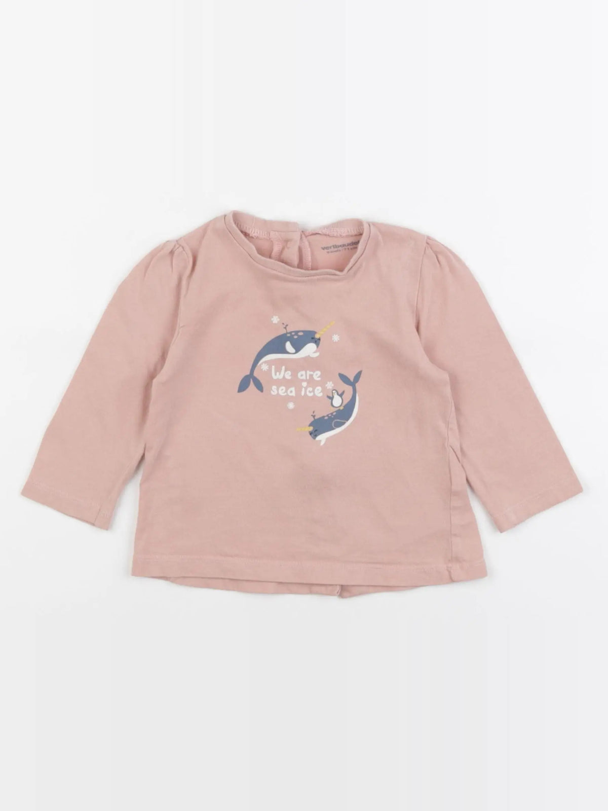 Vertbaudet - tee-shirt rose - 9 mois
