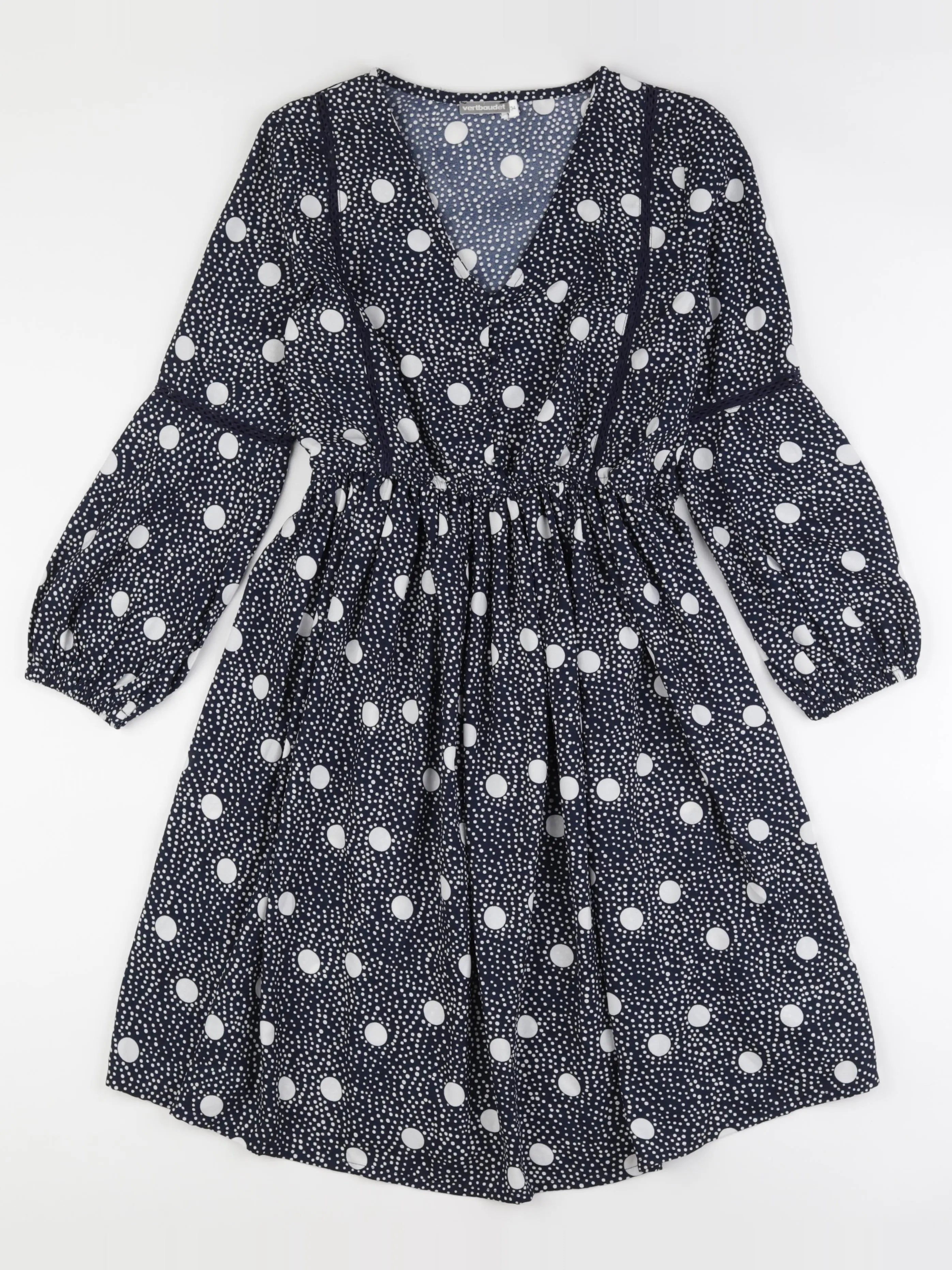 Vertbaudet - robe grossesse bleu - 34