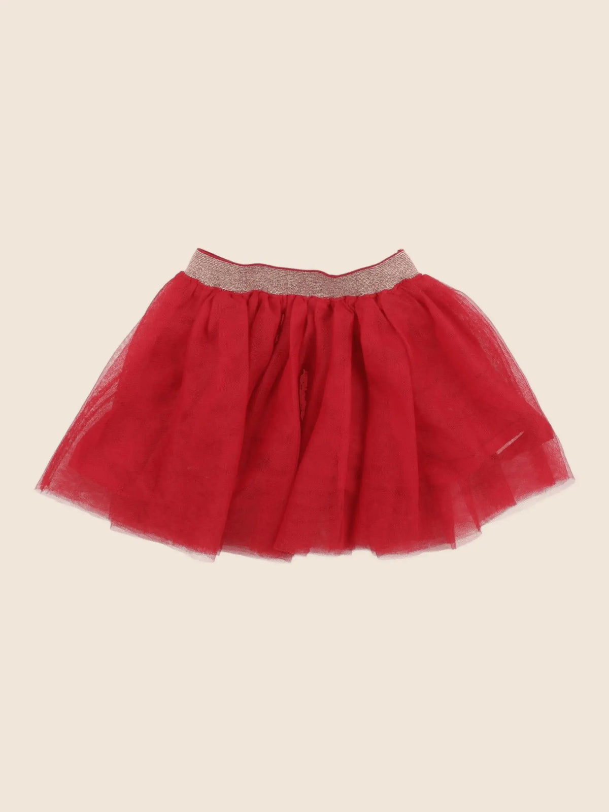 Vertbaudet - jupe rouge - 24 mois