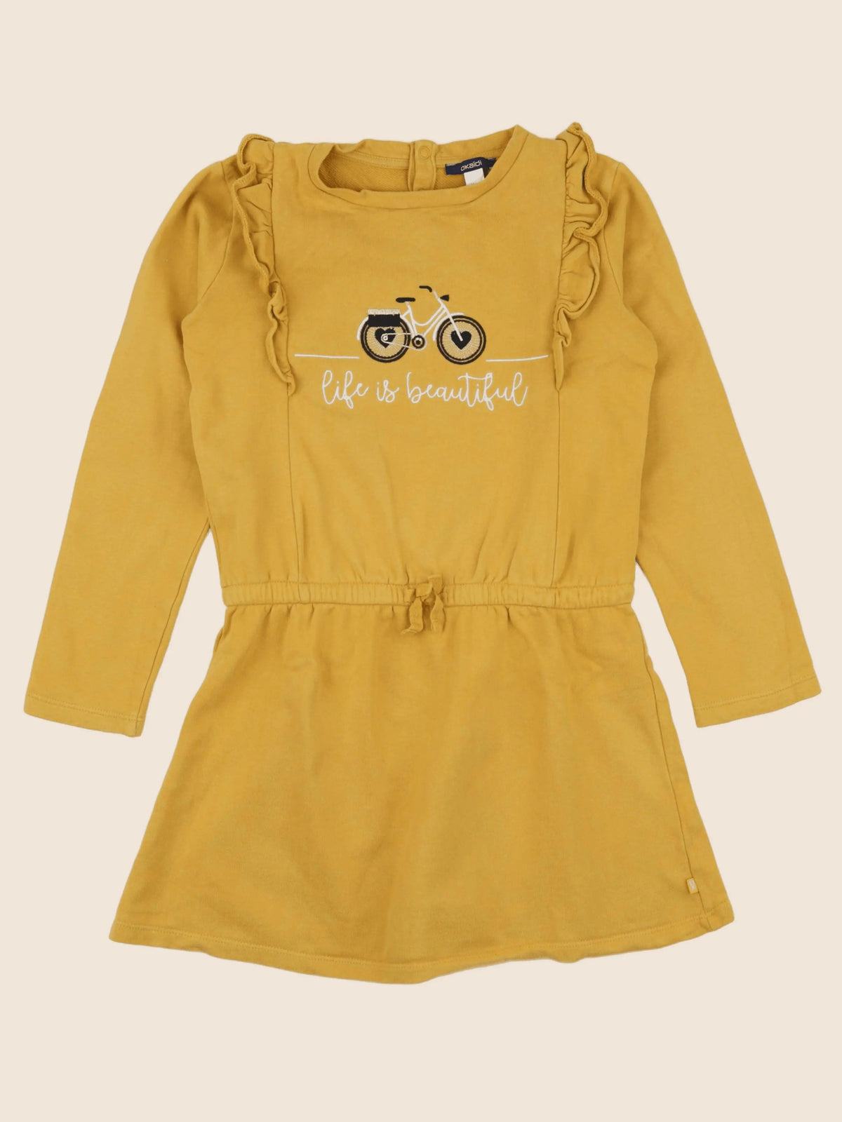 Okaidi - robe jaune, or - 10 ans