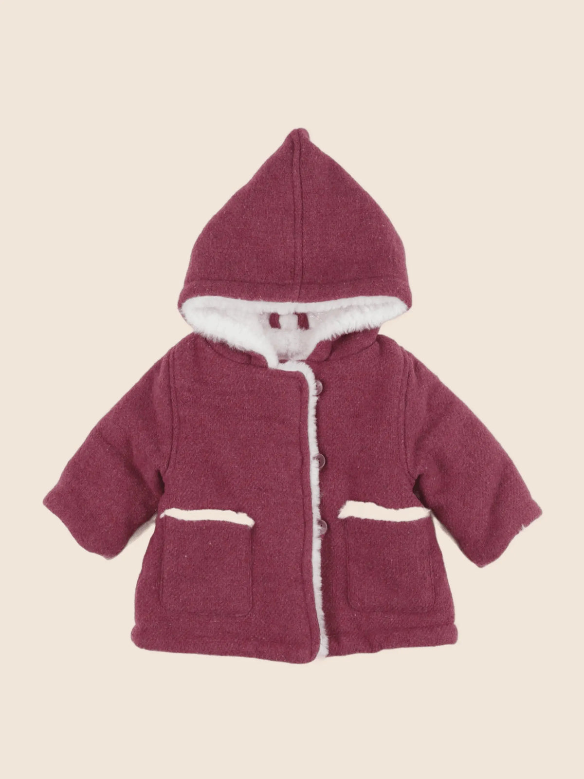 Vertbaudet - manteau rose - 3 mois