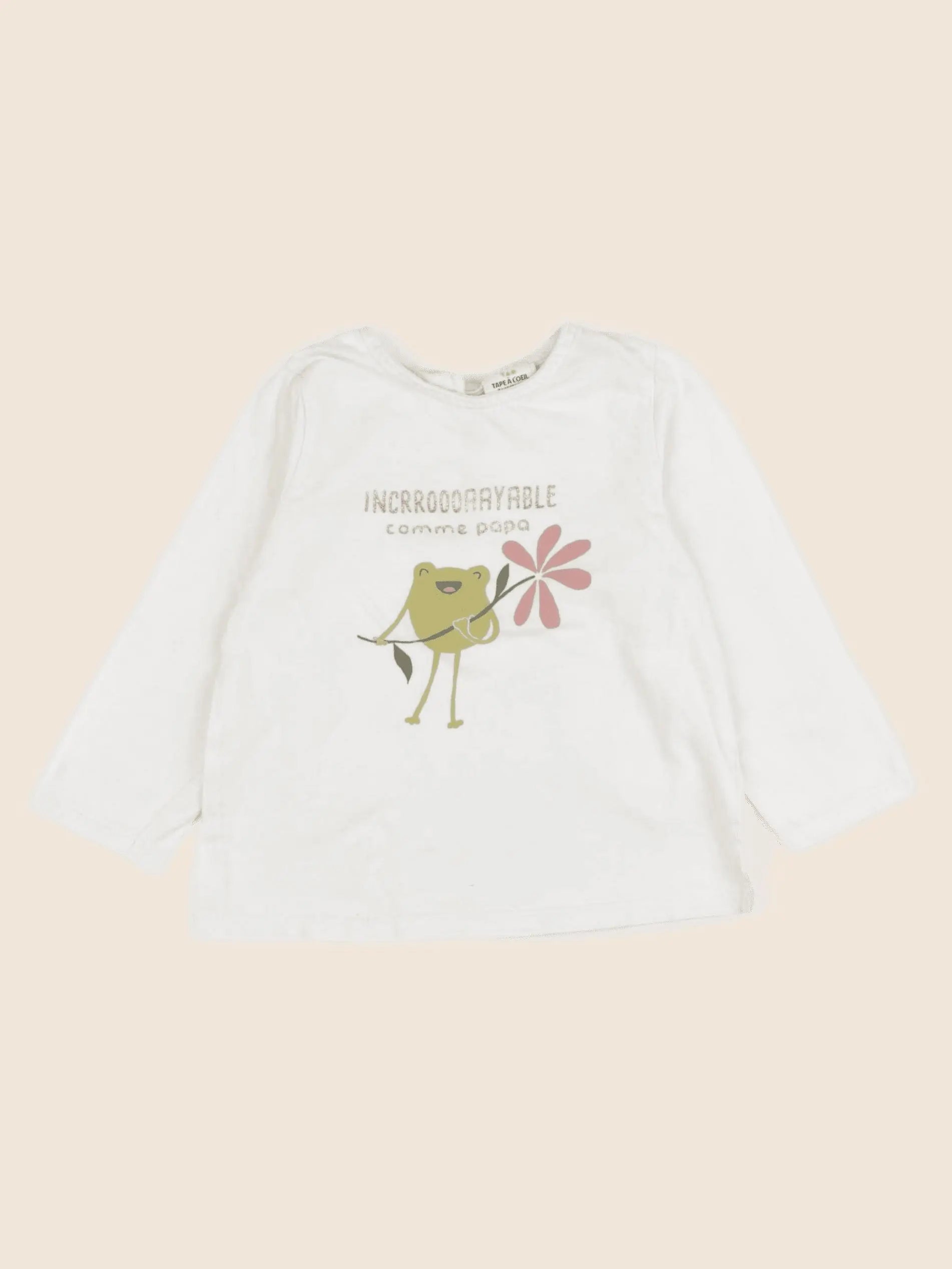 Tape à l'oeil - tee-shirt beige, or - 24 mois