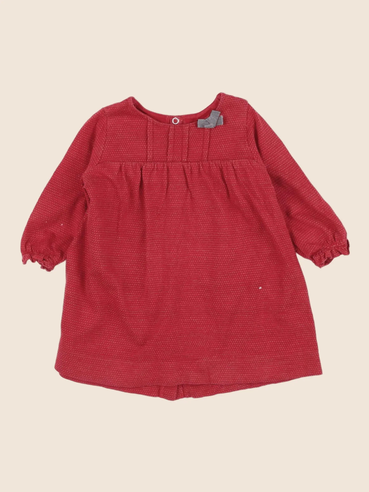 Petit Bateau - robe rouge - 12 mois