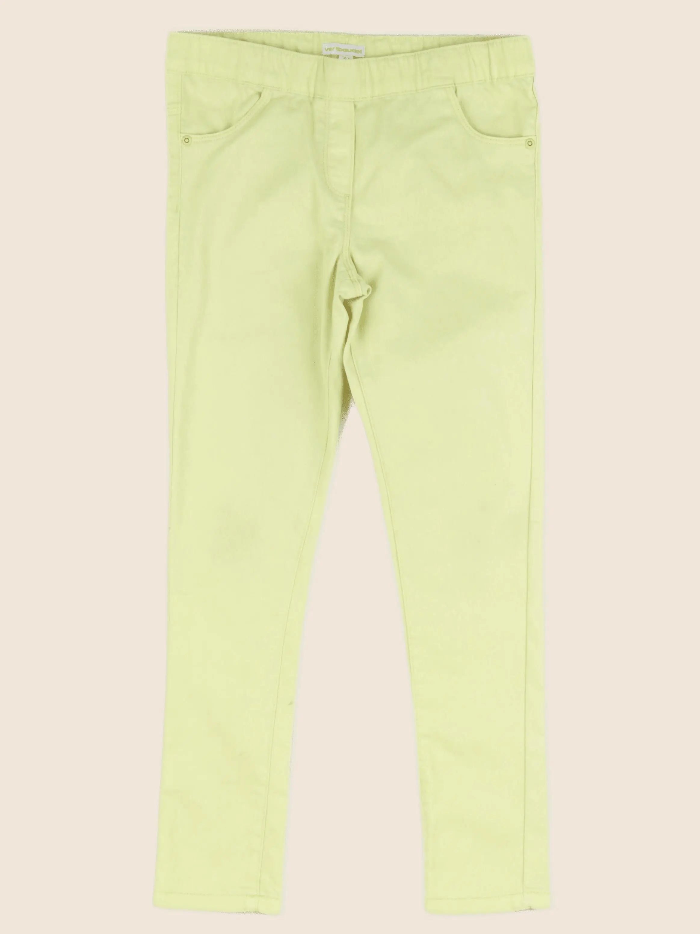 Vertbaudet - jegging jaune - 10 ans