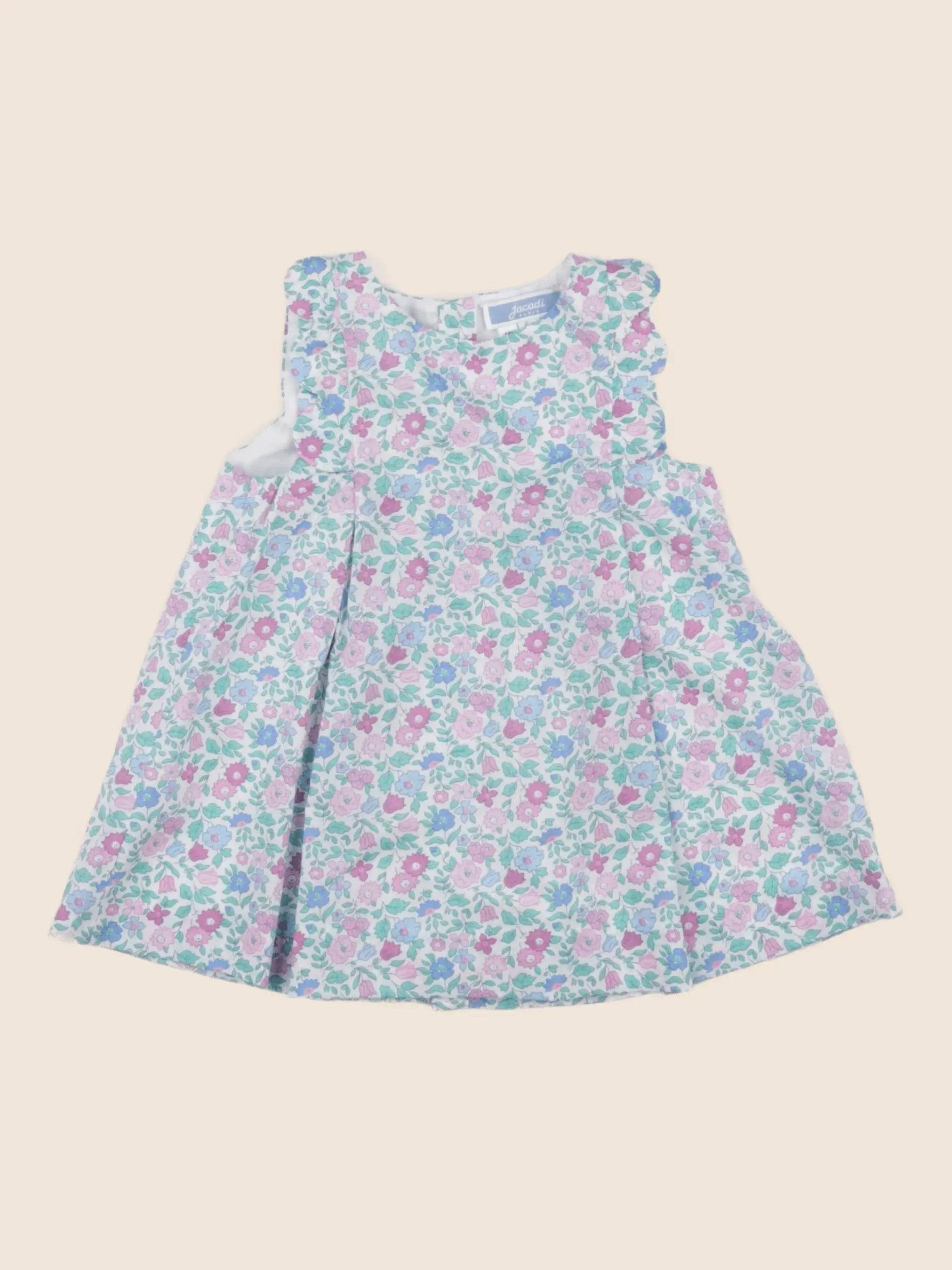 Jacadi - robe liberty multicolore - 6 mois