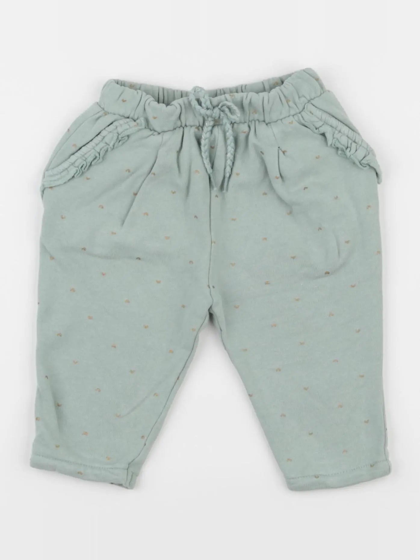 Vertbaudet - pantalon vert - 6 mois