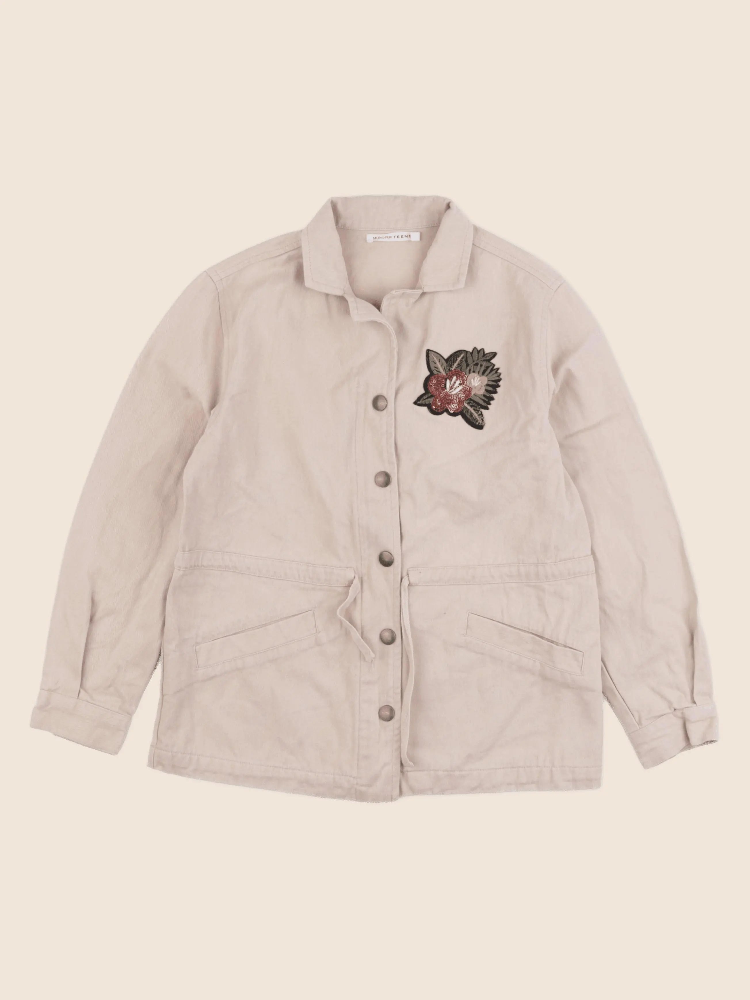 Monoprix - veste beige - 10 ans
