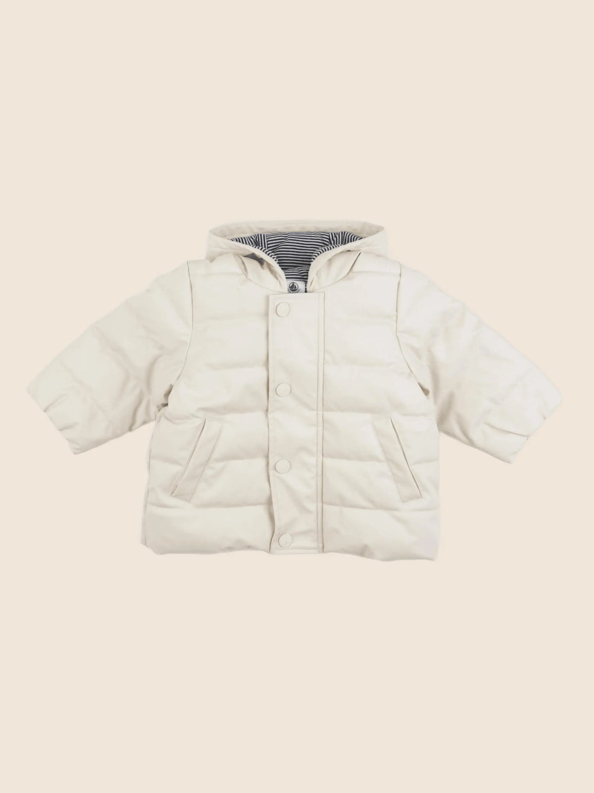 Petit Bateau - doudoune beige - 6 mois
