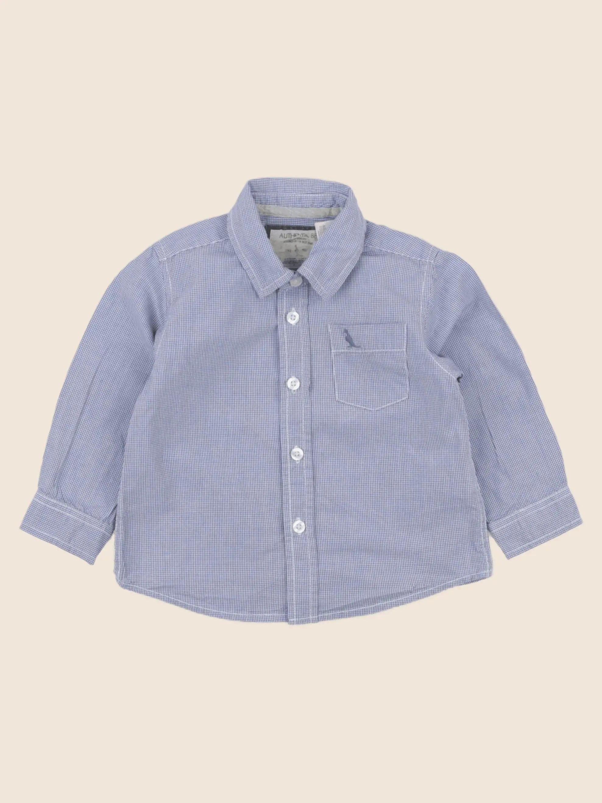 Zara - chemise bleu - 9/12 mois