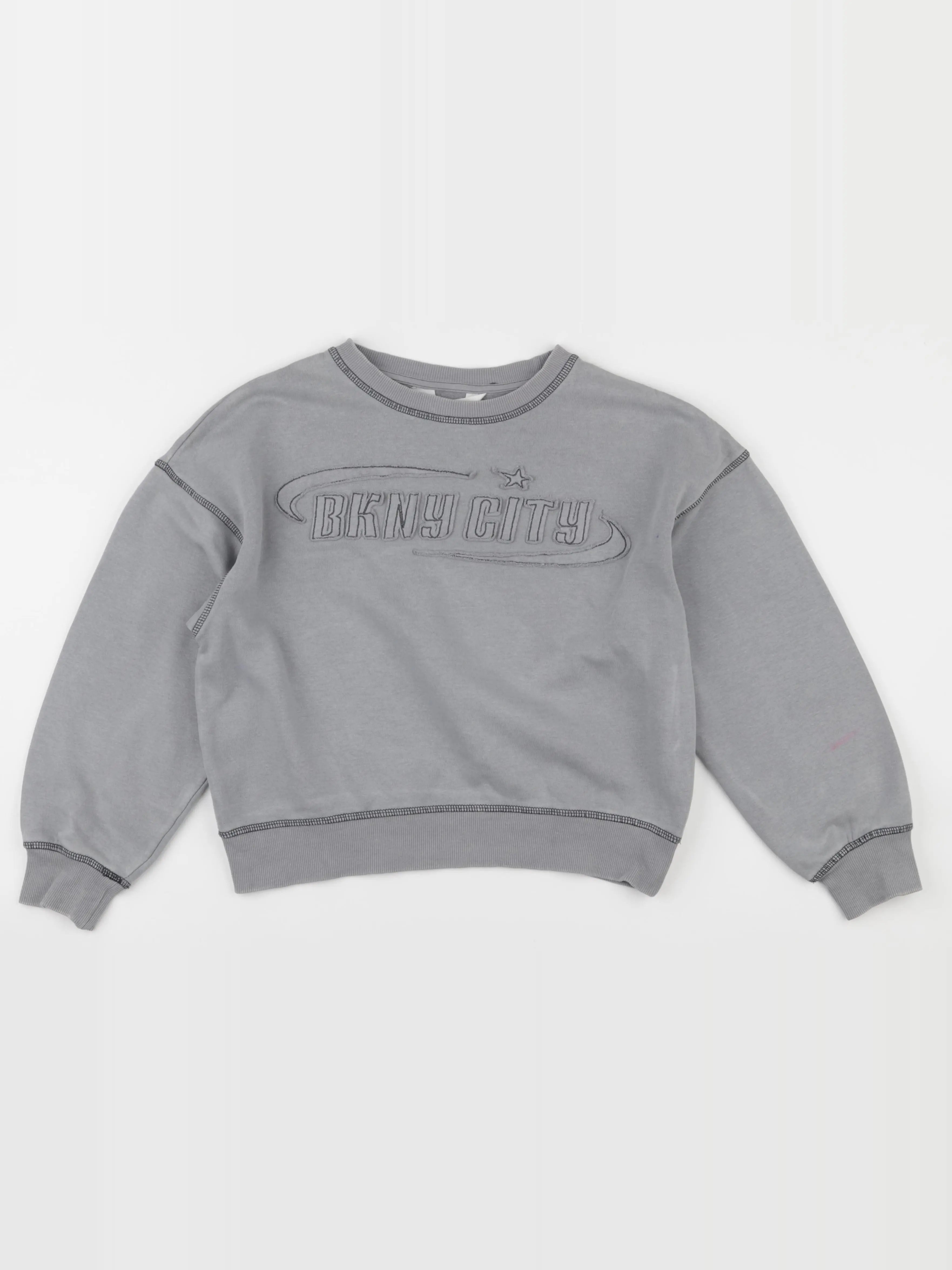 H&M - sweat gris - 10/12 ans