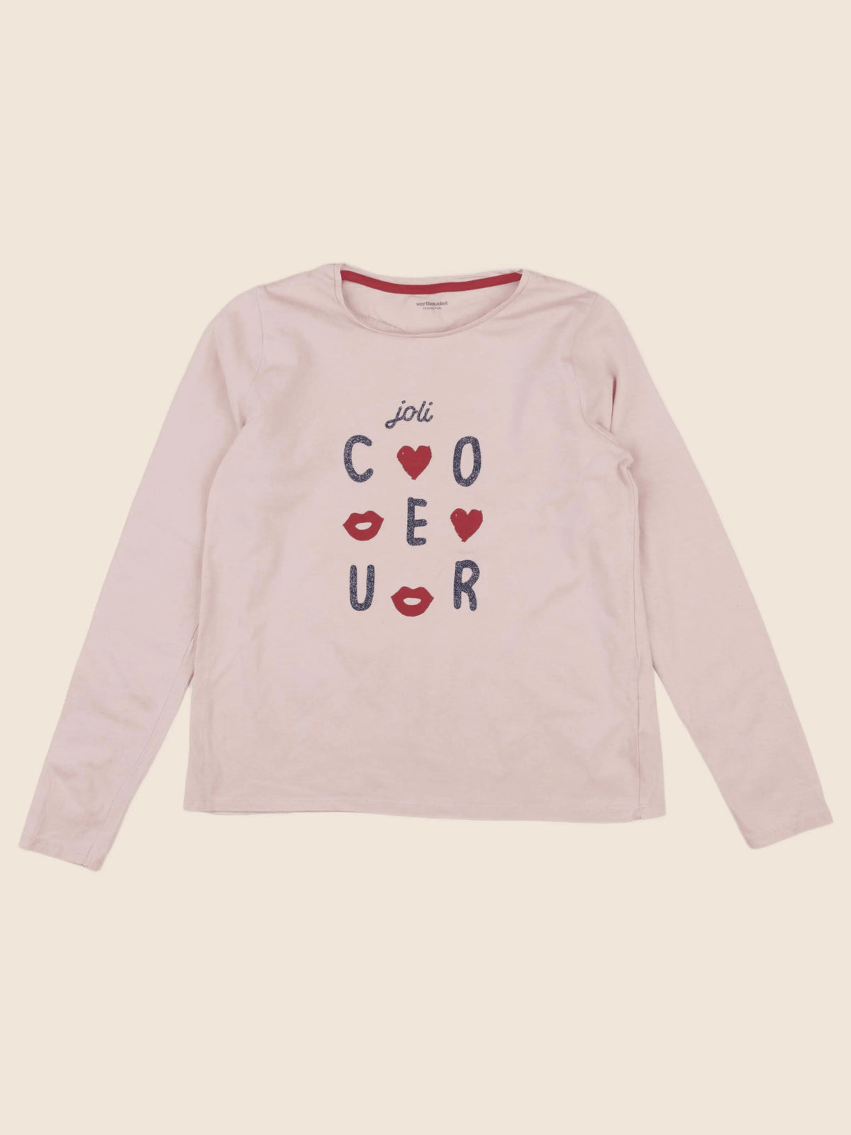 Vertbaudet - tee-shirt rose - 12 ans