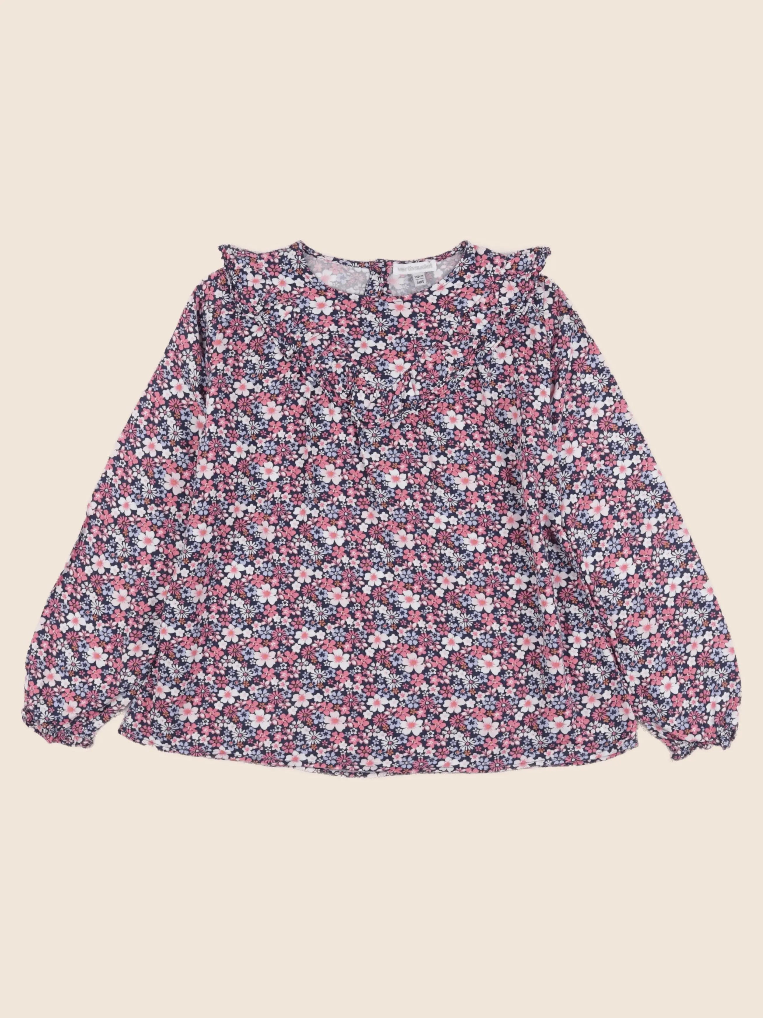 Vertbaudet - blouse rose, bleu - 9 ans