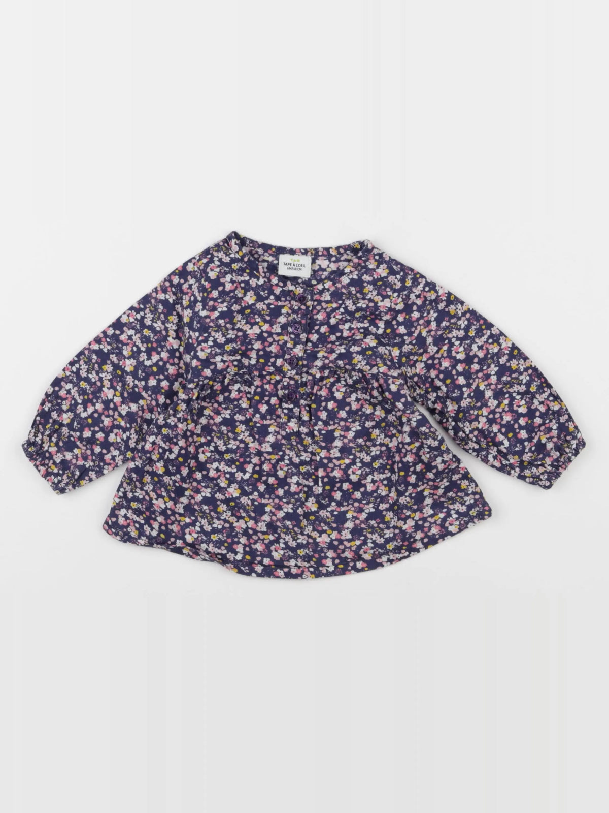 Tape à l'oeil - blouse violet - 6 mois