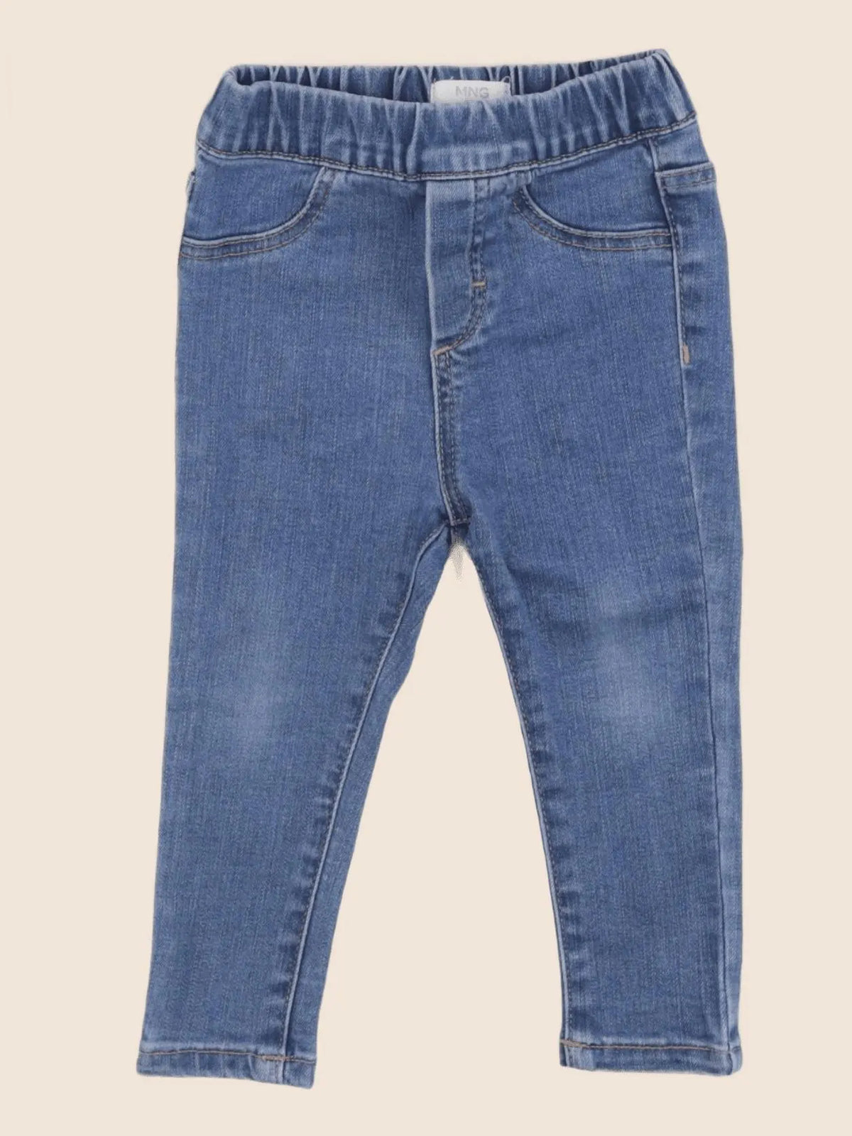Mango - jegging bleu - 9/12 mois