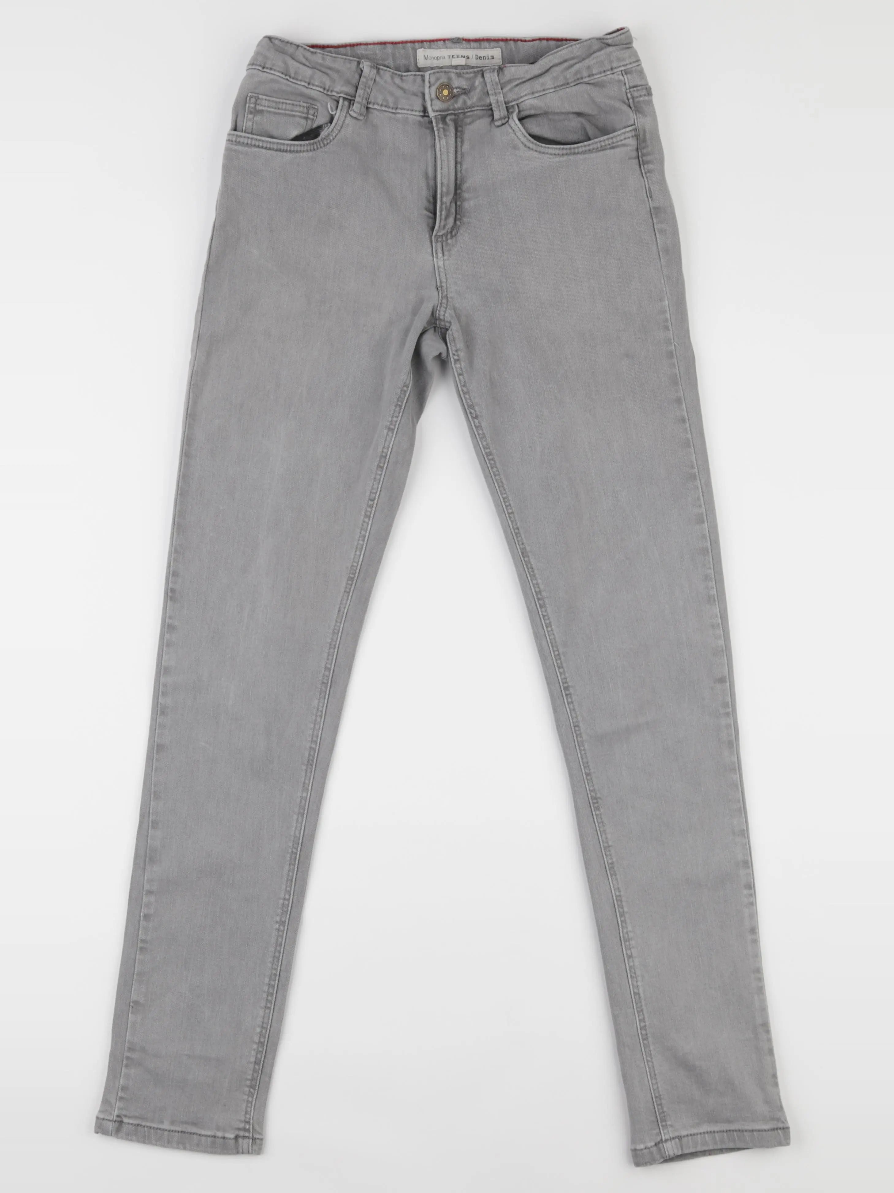 Monoprix - jean gris - 14 ans