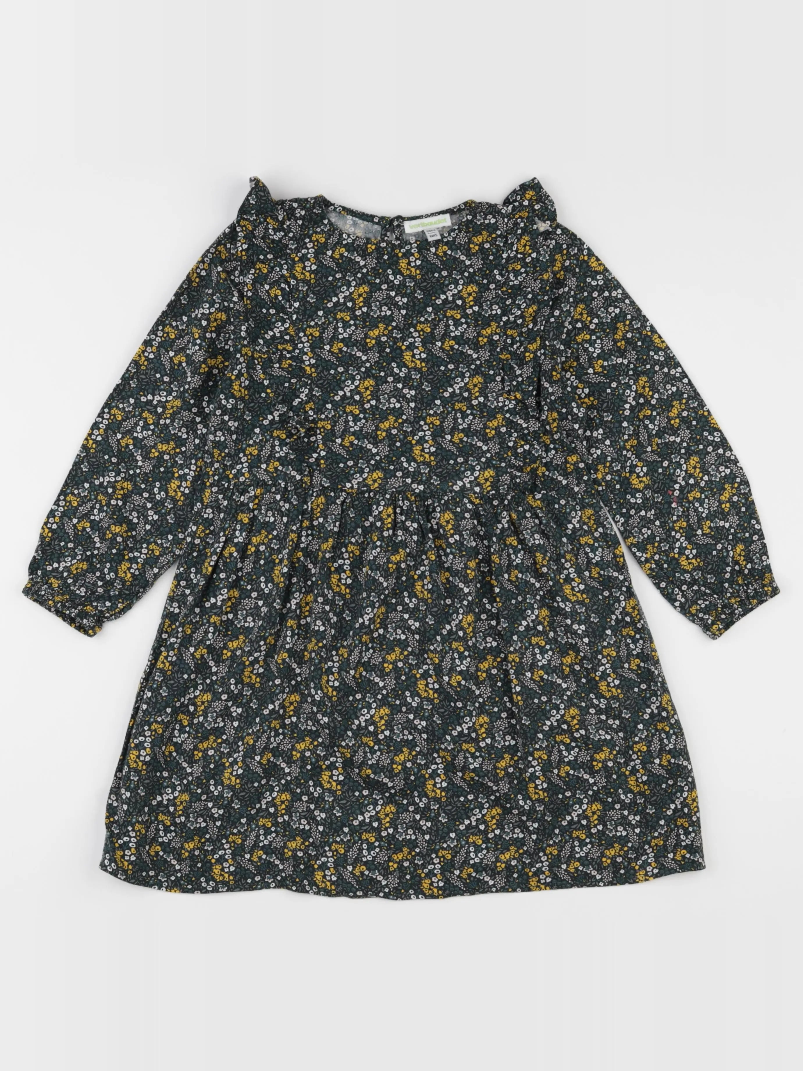 Vertbaudet - robe vert - 6 ans