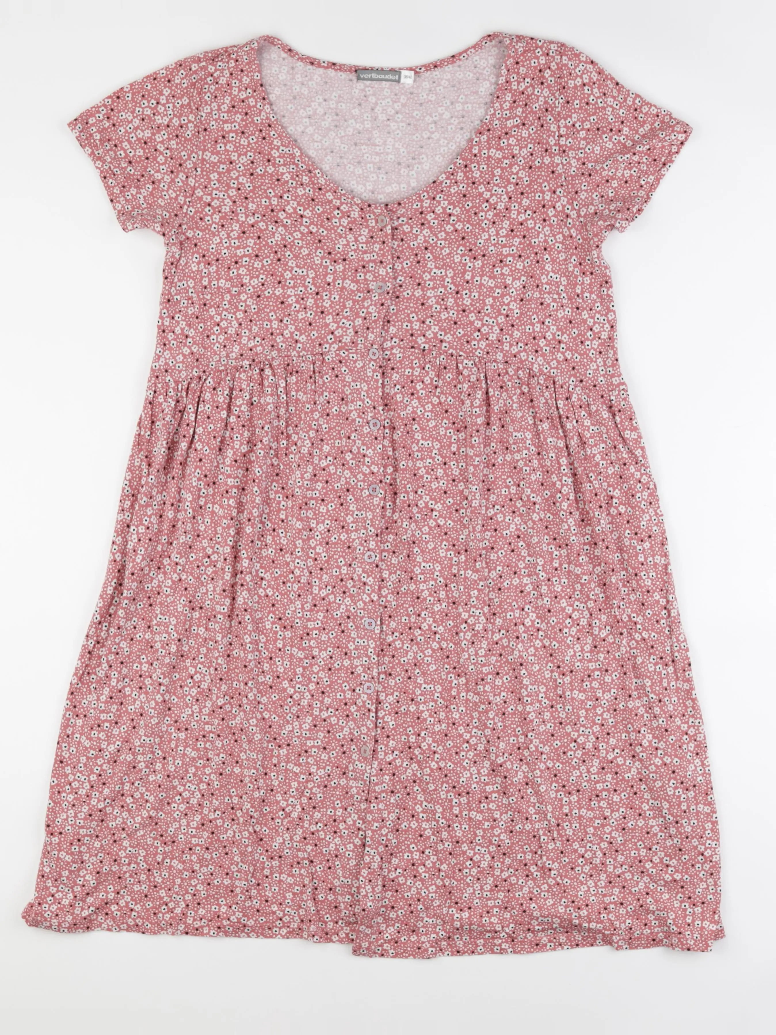 Vertbaudet - robe grossesse rose, blanc - 38 à 40
